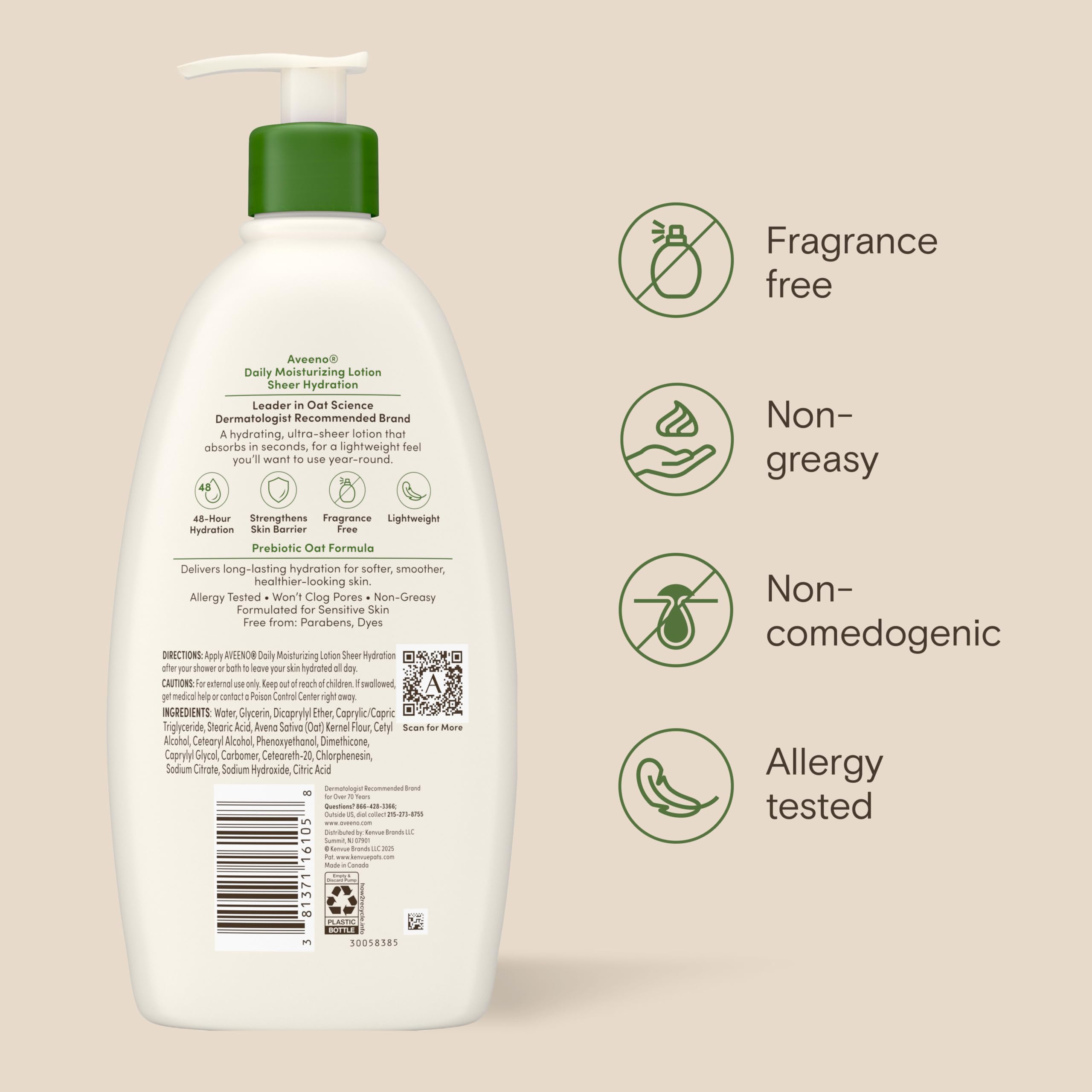 aveeno-daily-moisturizing-sheer-hydration-fragrance-free-lotion-with-prebiotic-o image 8