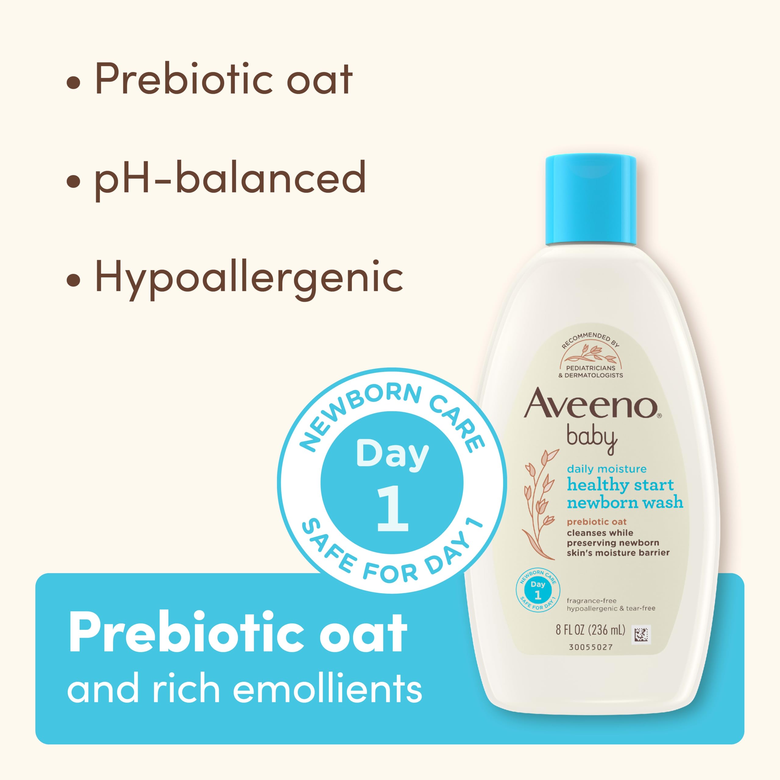 aveeno-baby-healthy-start-nourishing-newborn-wash-prebiotic-oat-tear-free-8-fl-o image 4