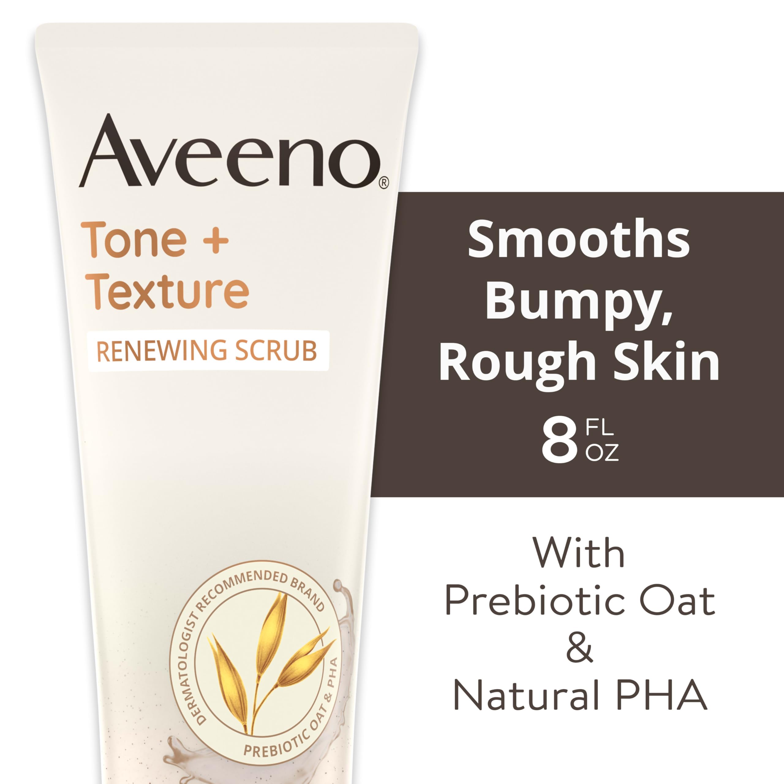 aveeno-tone-texture-renewing-body-scrub-prebiotic-oat-exfoliating-wash-for-smoot image 2