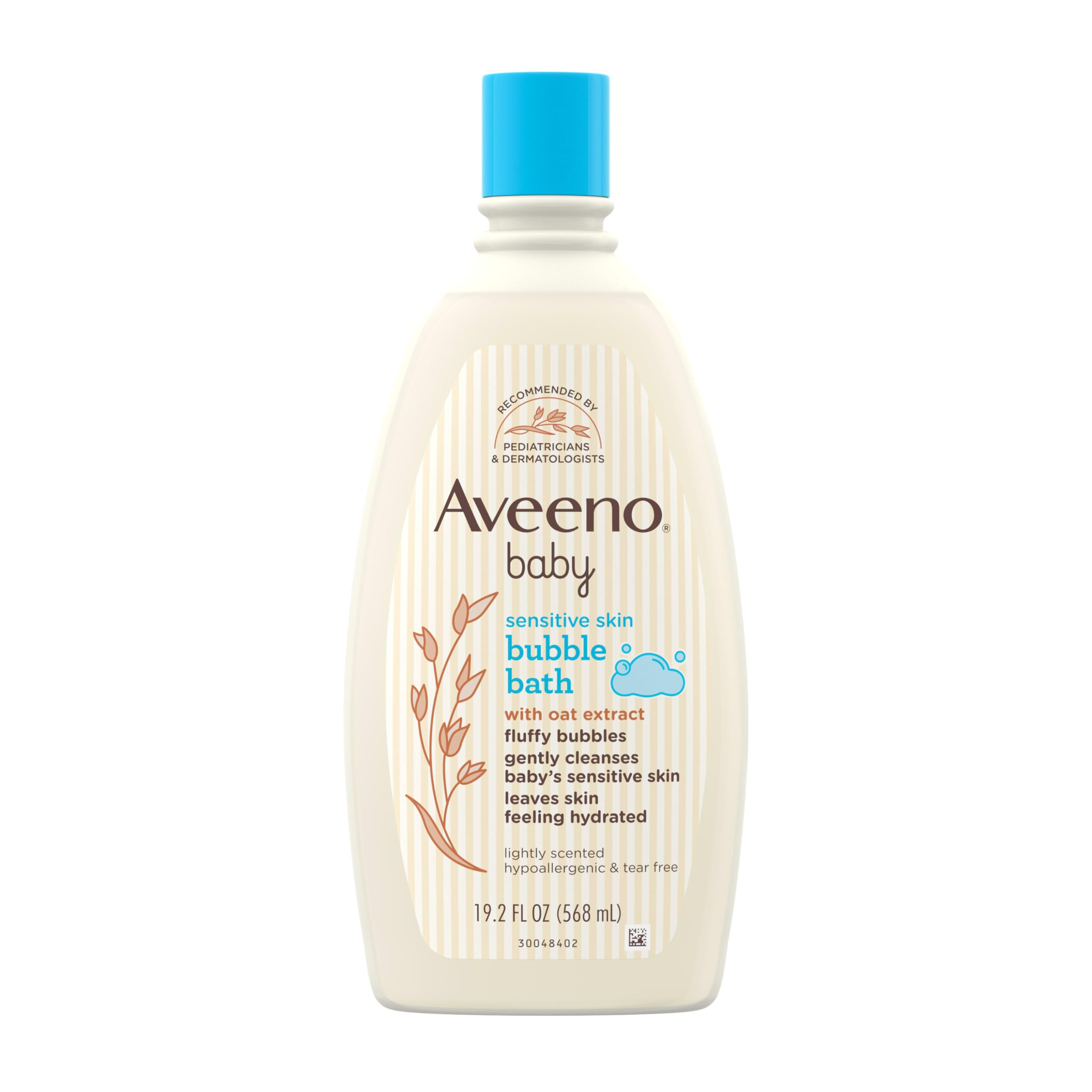 aveeno-baby-sensitive-skin-bubble-bath-with-oat-extract-gently-cleanses-and-hydr image 1