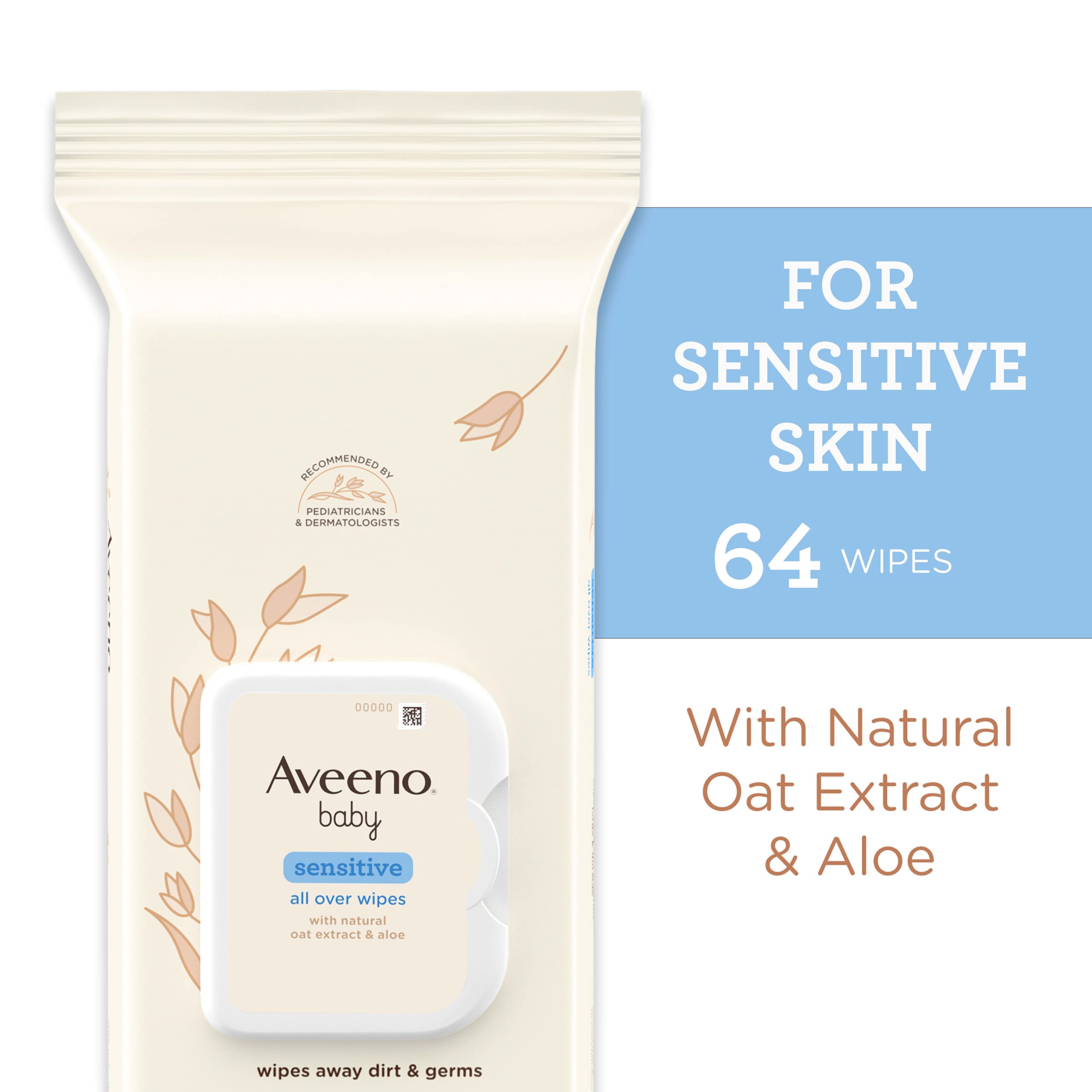 aveeno-baby-sensitive-all-over-wipes-with-aloe-natural-oat-extract-fragrance-fre image 2