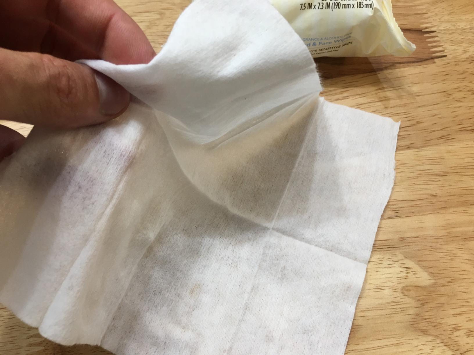 Good wipes, but not flushable