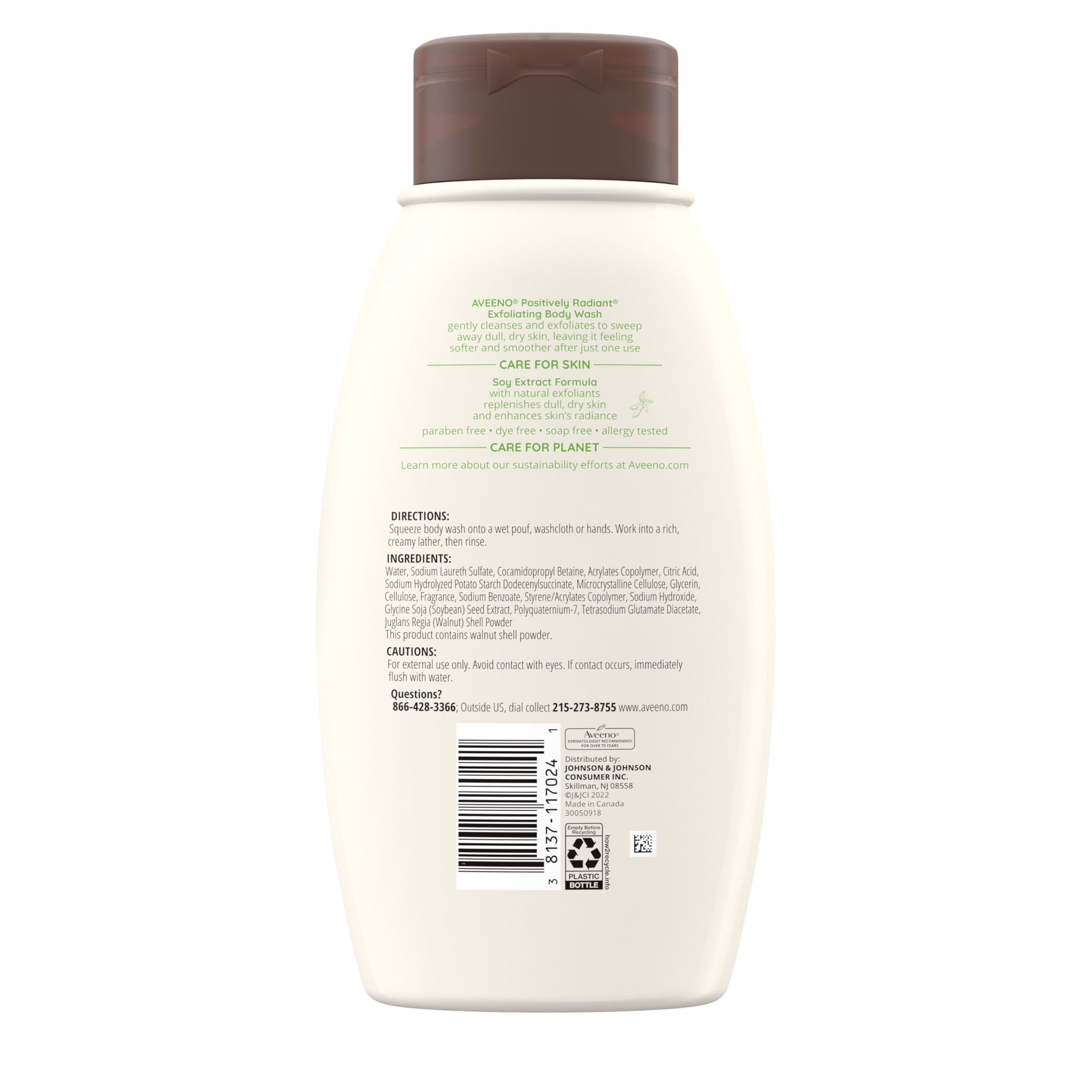 aveeno-positively-radiant-exfoliating-body-wash-with-soy-extract-18-fl-oz-pack-o image 6
