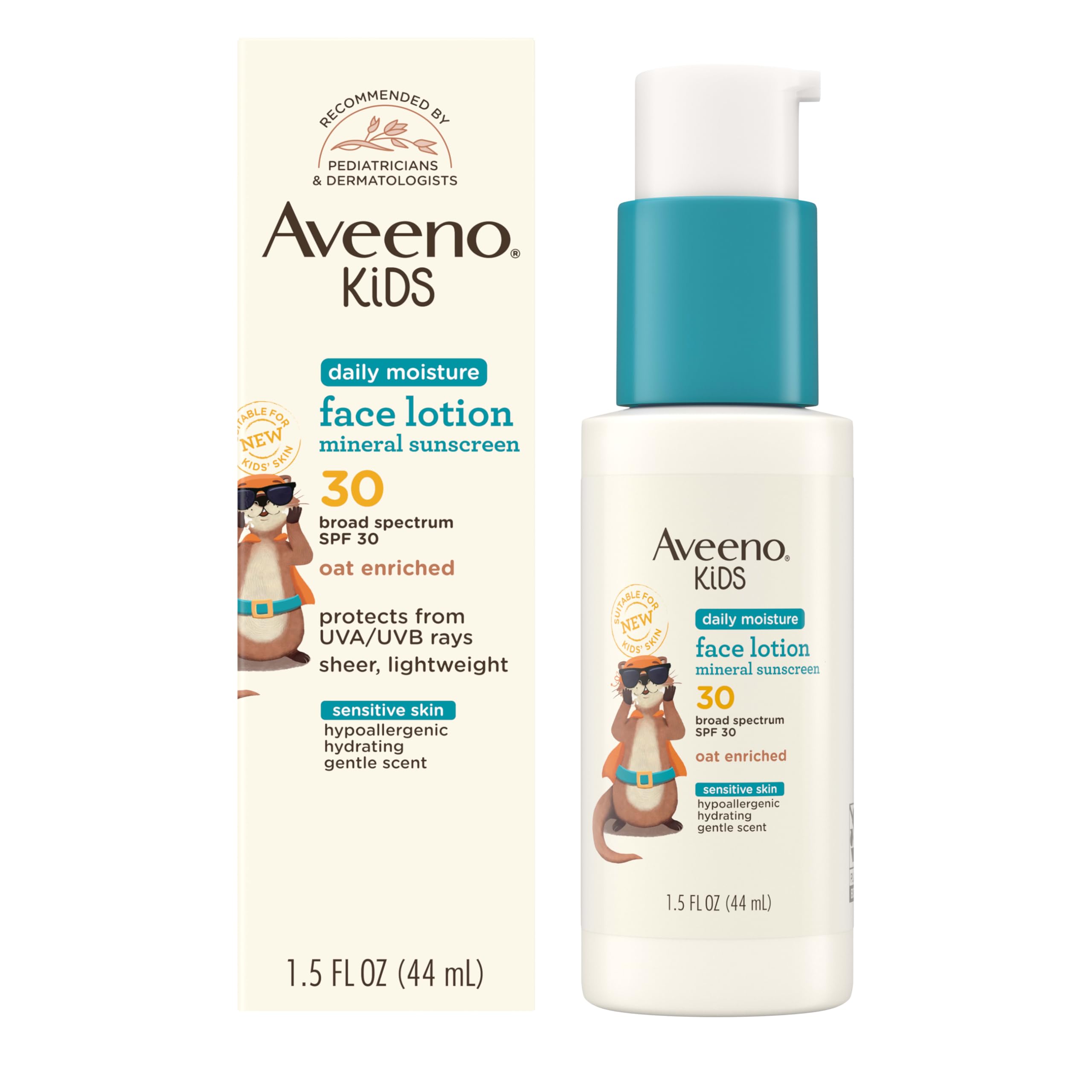 aveeno-kids-daily-moisture-face-lotion-mineral-sunscreen-spf-30-1-5-oz-oat-enric image 1