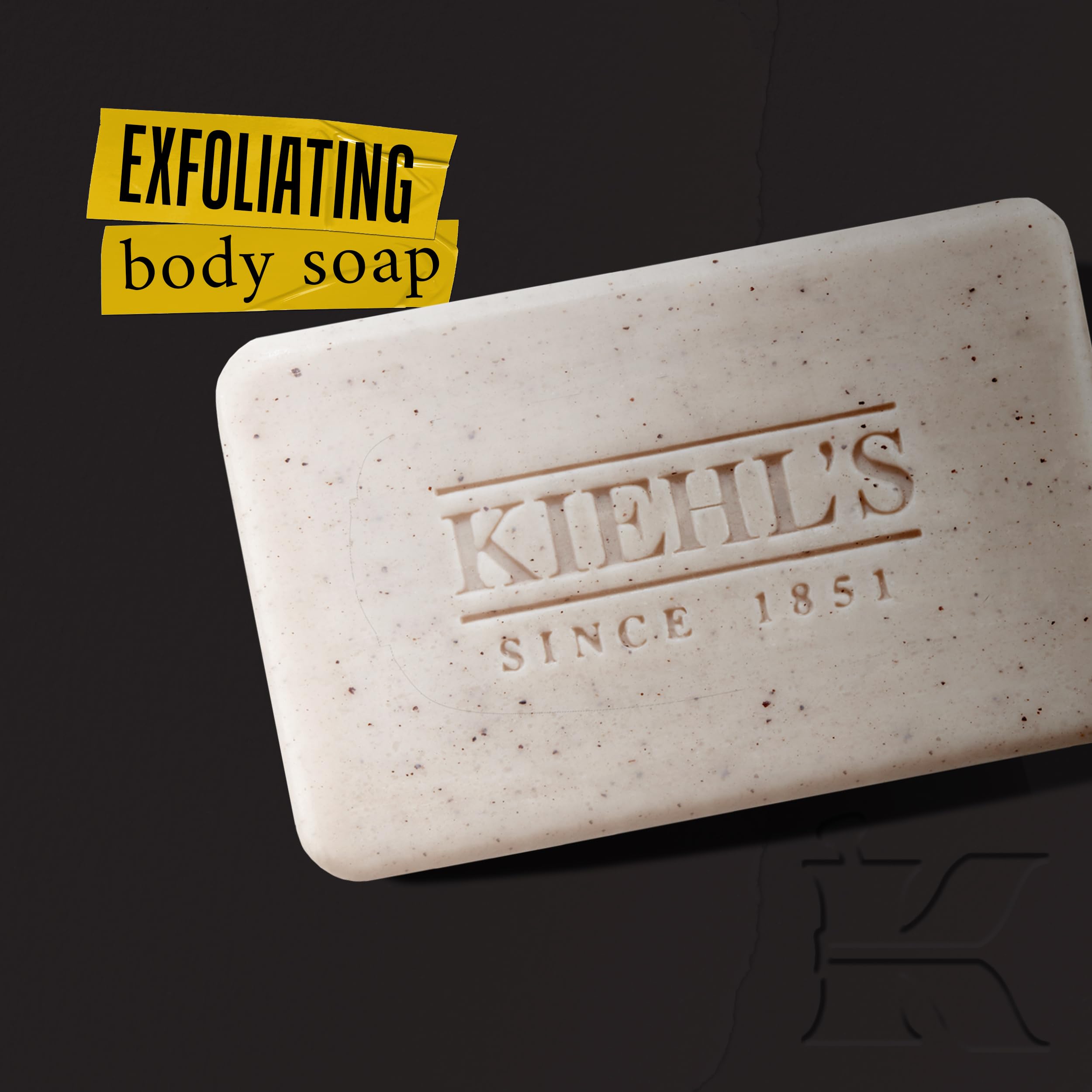kiehl-s-grooming-solutions-exfoliating-body-bar-soap-for-men-with-pumice-jojoba- image 2