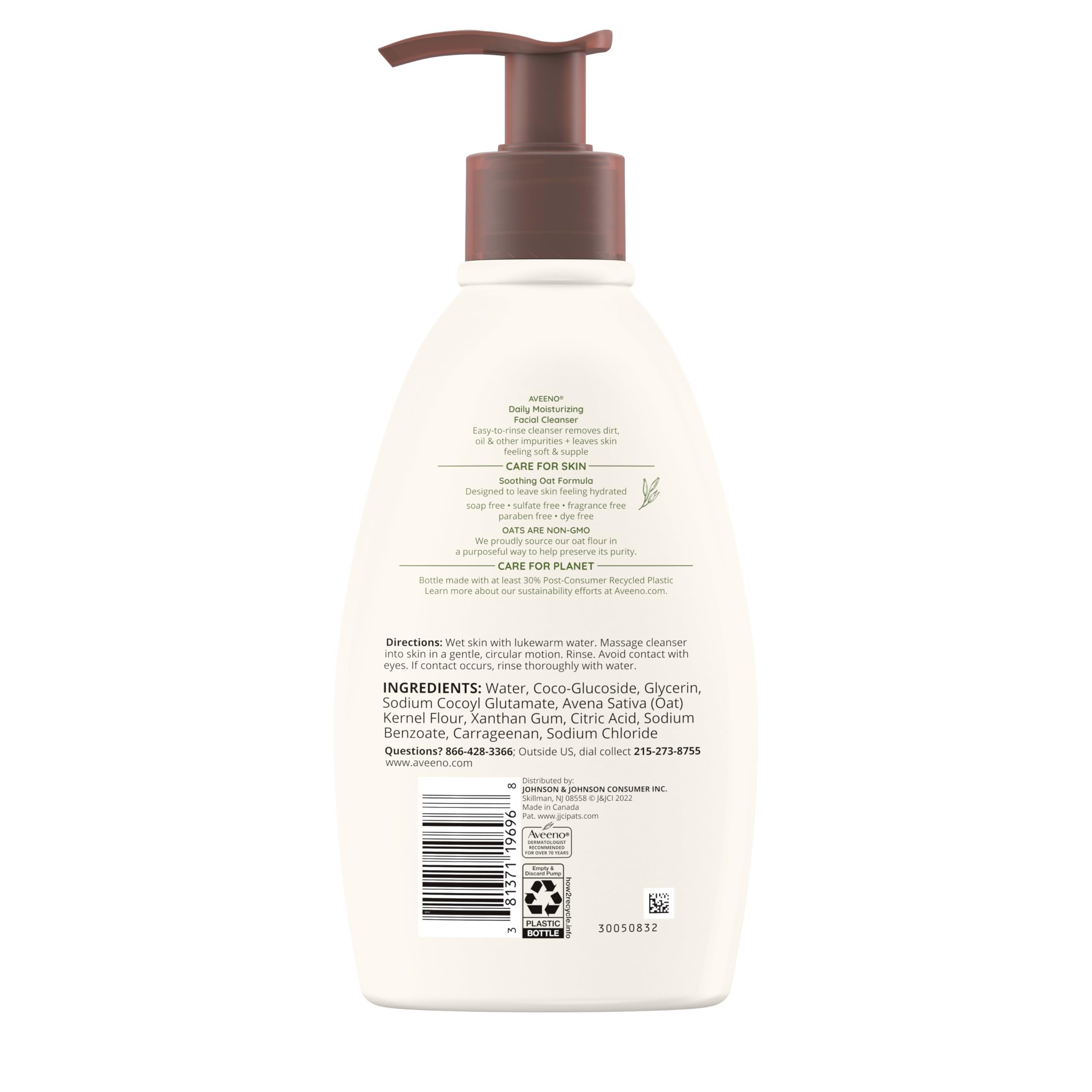 aveeno-daily-moisturizing-facial-cleanser-for-dry-skin-gentle-face-wash-with-pre image 8
