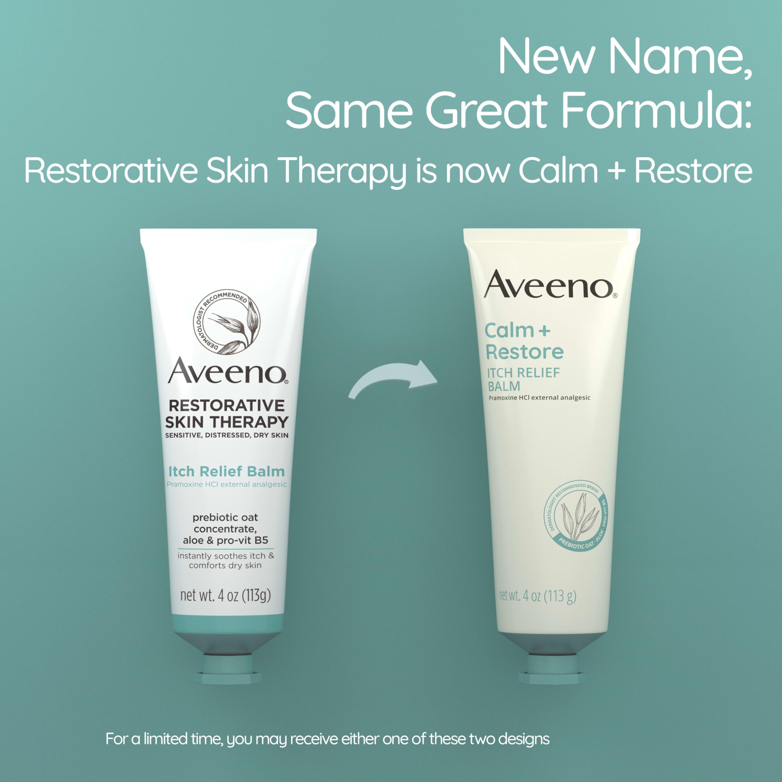 aveeno-calm-restore-itch-relief-body-balm-with-pramoxine-hcl-prebiotic-oat-aloe- image 2