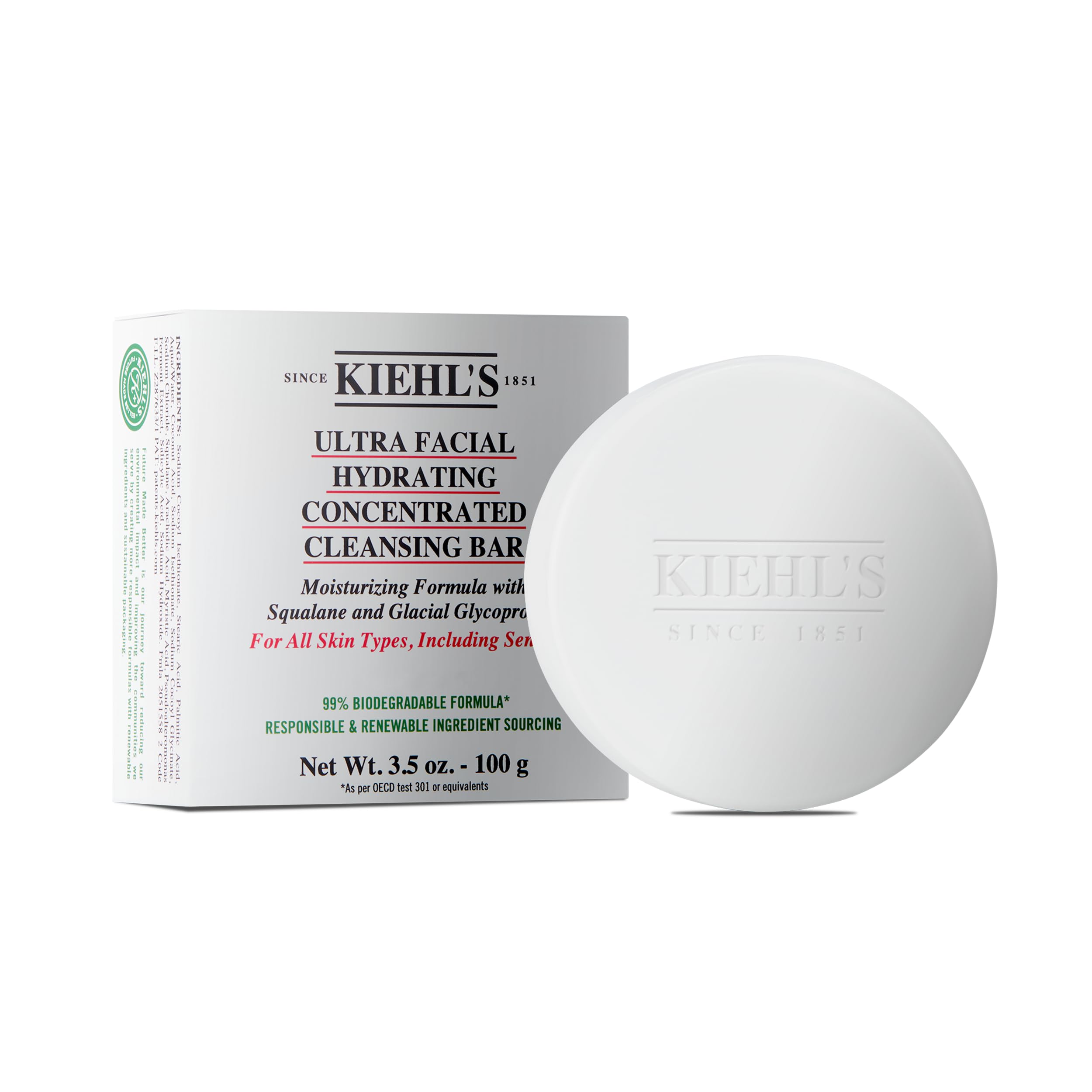 kiehl-s-ultra-facial-concentrated-cleansing-bar-3-5-oz-with-squalane image 1