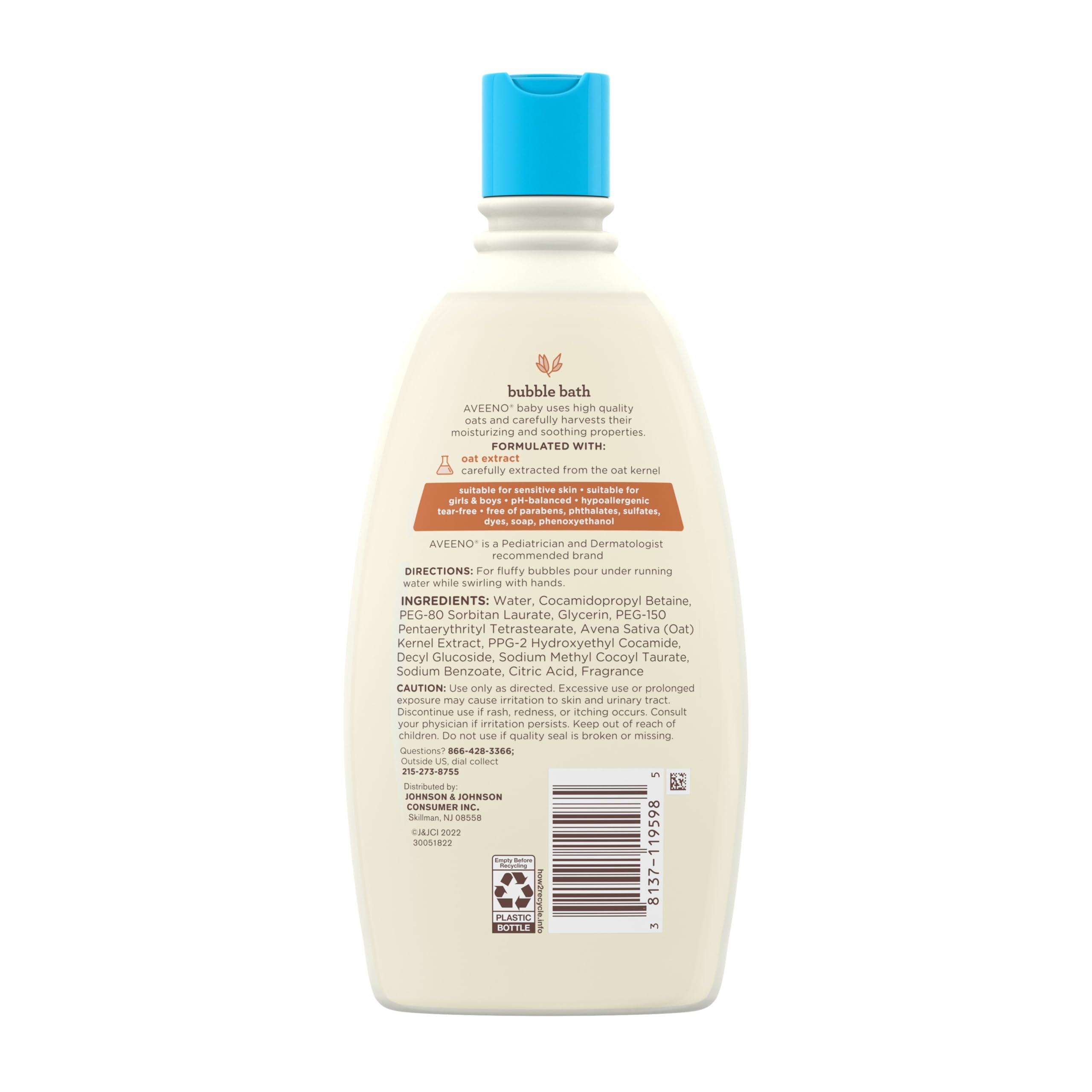 aveeno-baby-sensitive-skin-bubble-bath-with-oat-extract-gently-cleanses-and-hydr image 7