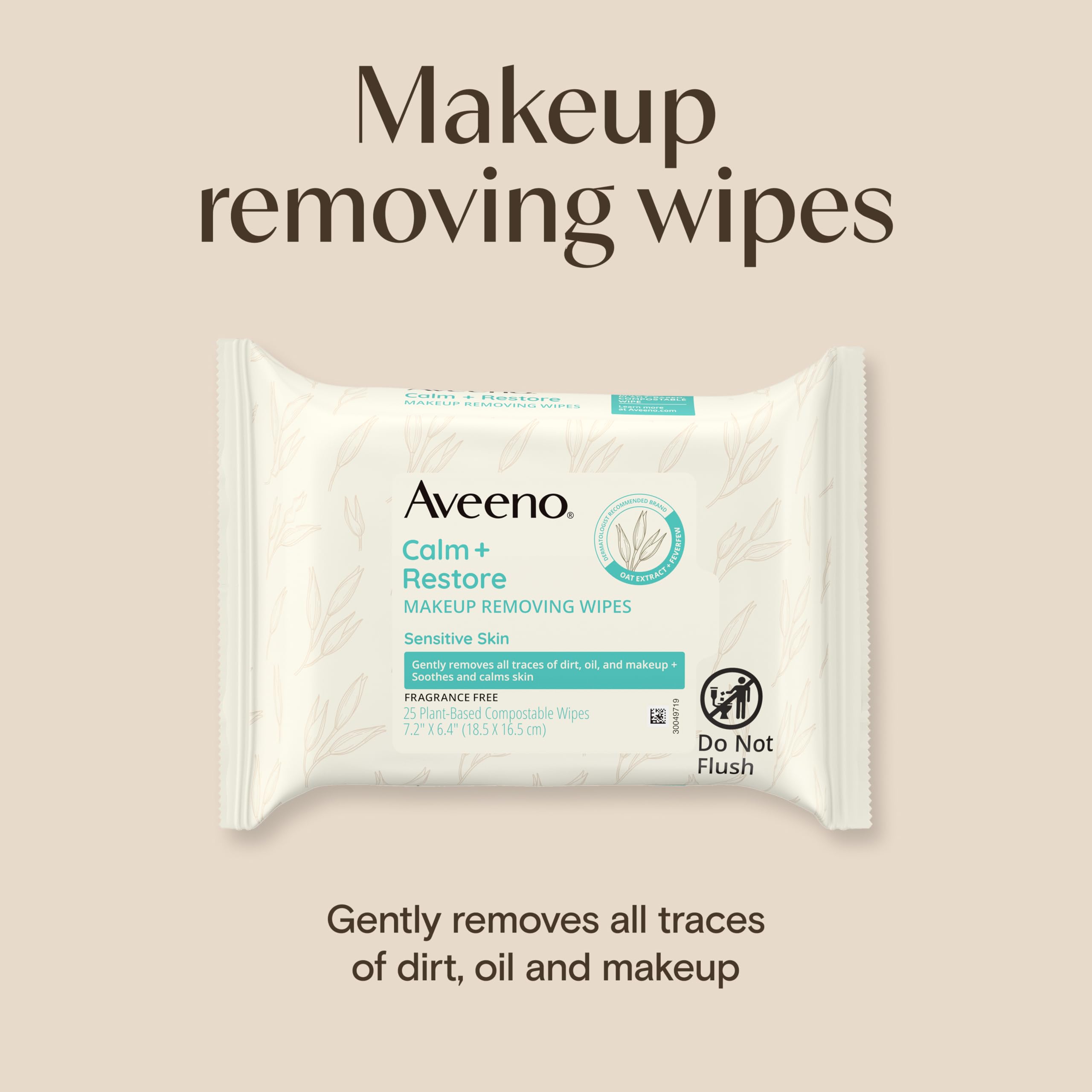 aveeno-calm-restore-unscented-makeup-remover-wipes-with-oat-extract-calming-feve image 2