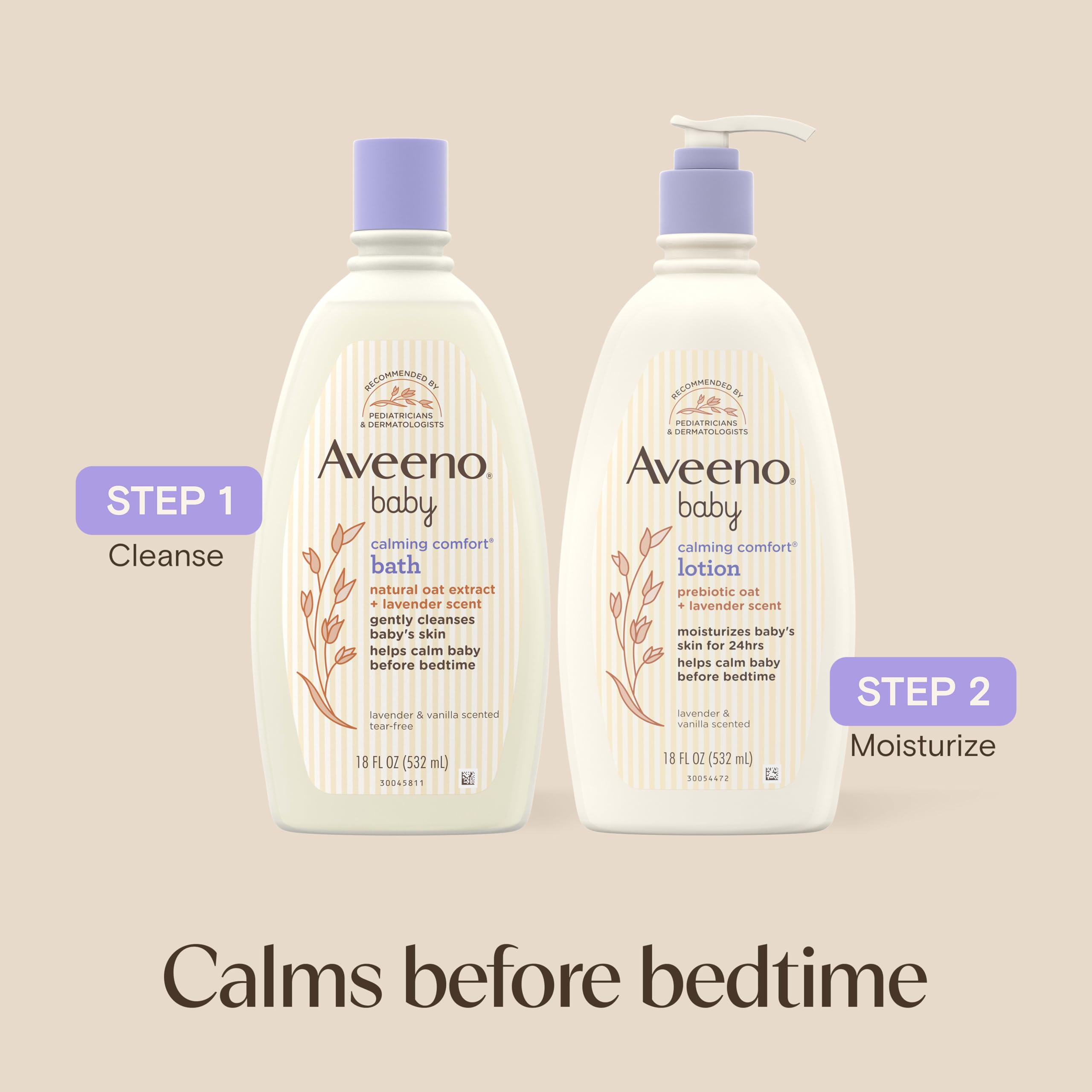 aveeno-baby-nighttime-calming-comfort-bath-baby-body-wash-with-natural-oat-extra image 8