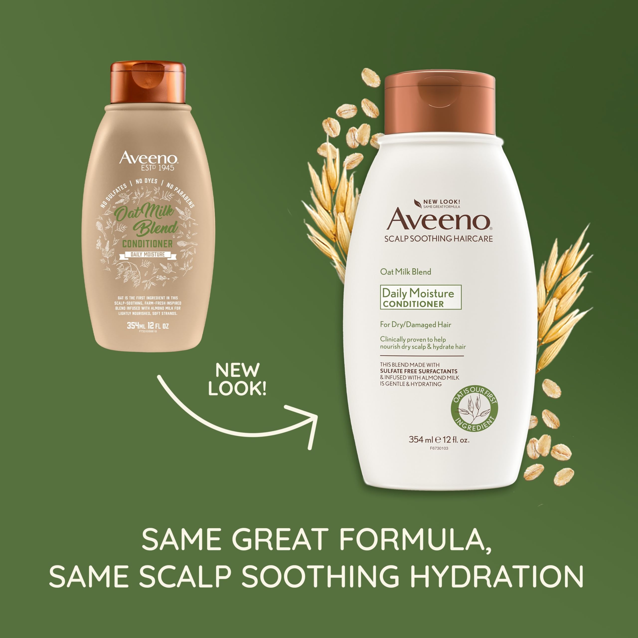 aveeno-oat-milk-blend-moisturizing-conditioner-ultra-hydrating-for-dry-damaged-h image 2