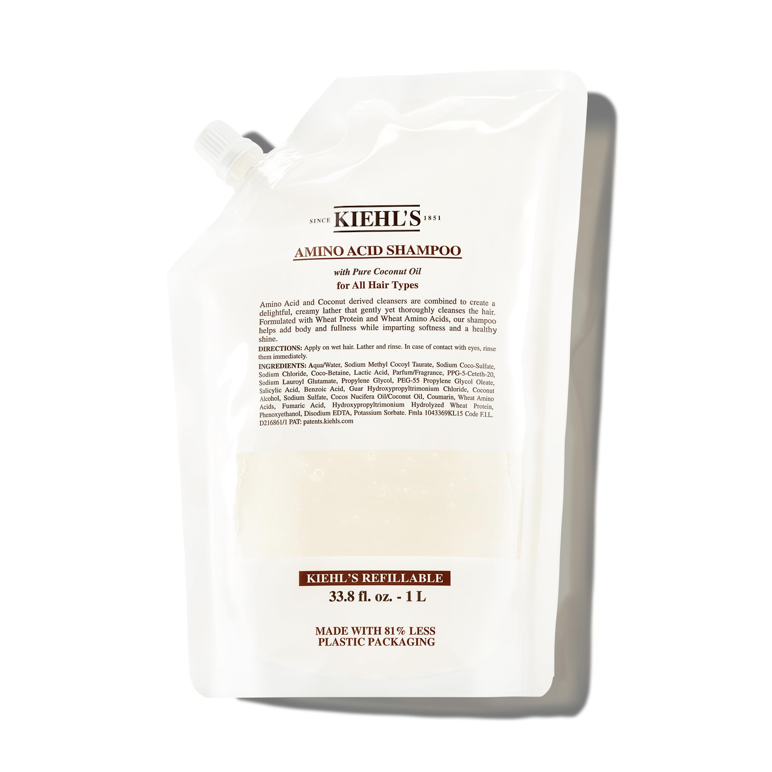 kiehl-s-amino-acid-shampoo-with-coconut-oil-and-wheat-protein-clarifying-strengt image 1