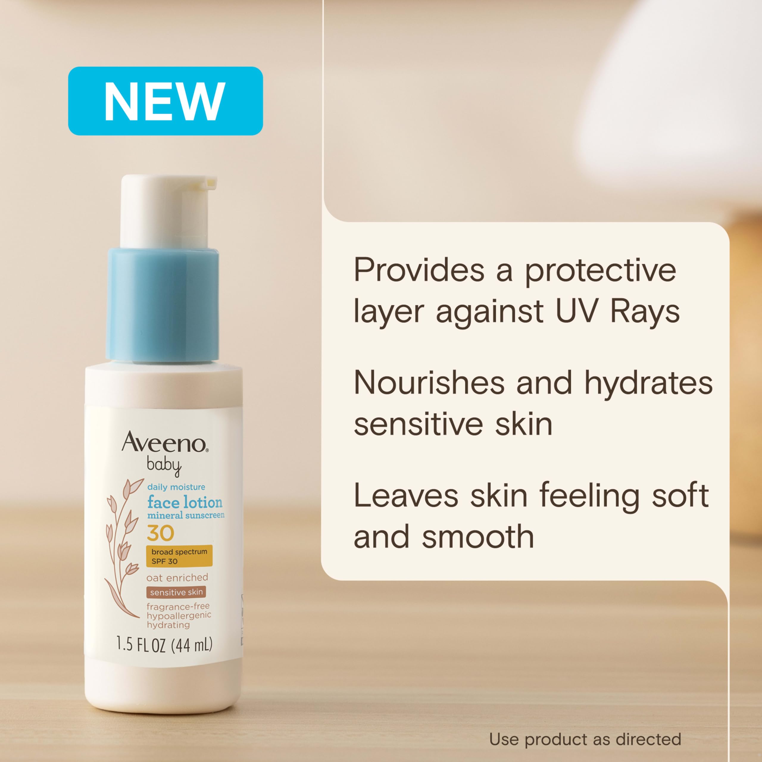aveeno-baby-daily-moisture-face-lotion-mineral-sunscreen-spf-30-oat-enriched-fra image 3