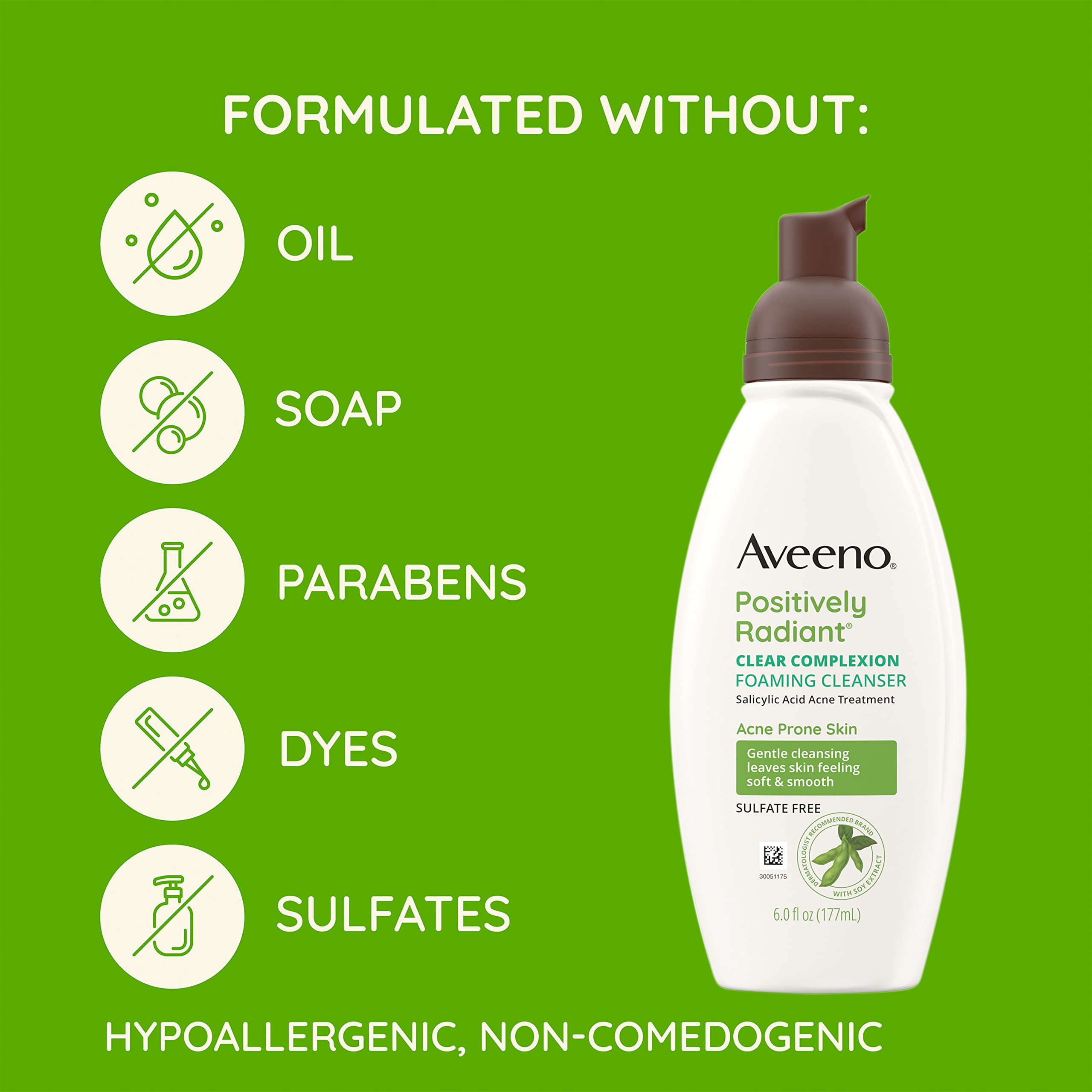 aveeno-clear-complexion-foaming-oil-free-facial-cleanser-with-salicylic-acid-6-f image 5