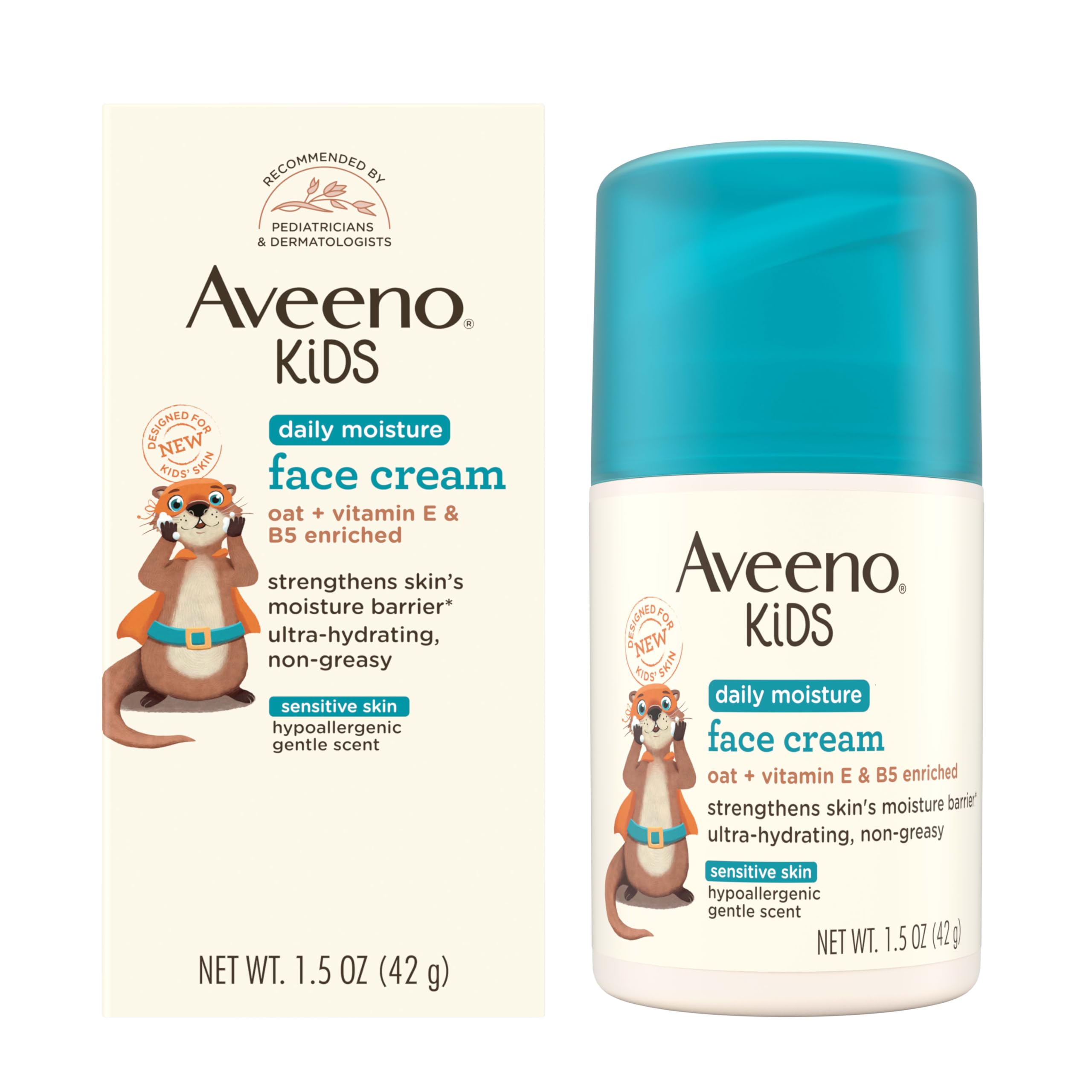 aveeno-kids-daily-moisture-face-cream-with-oat-vitamin-e-b5-1-5-oz-travel-size image 1