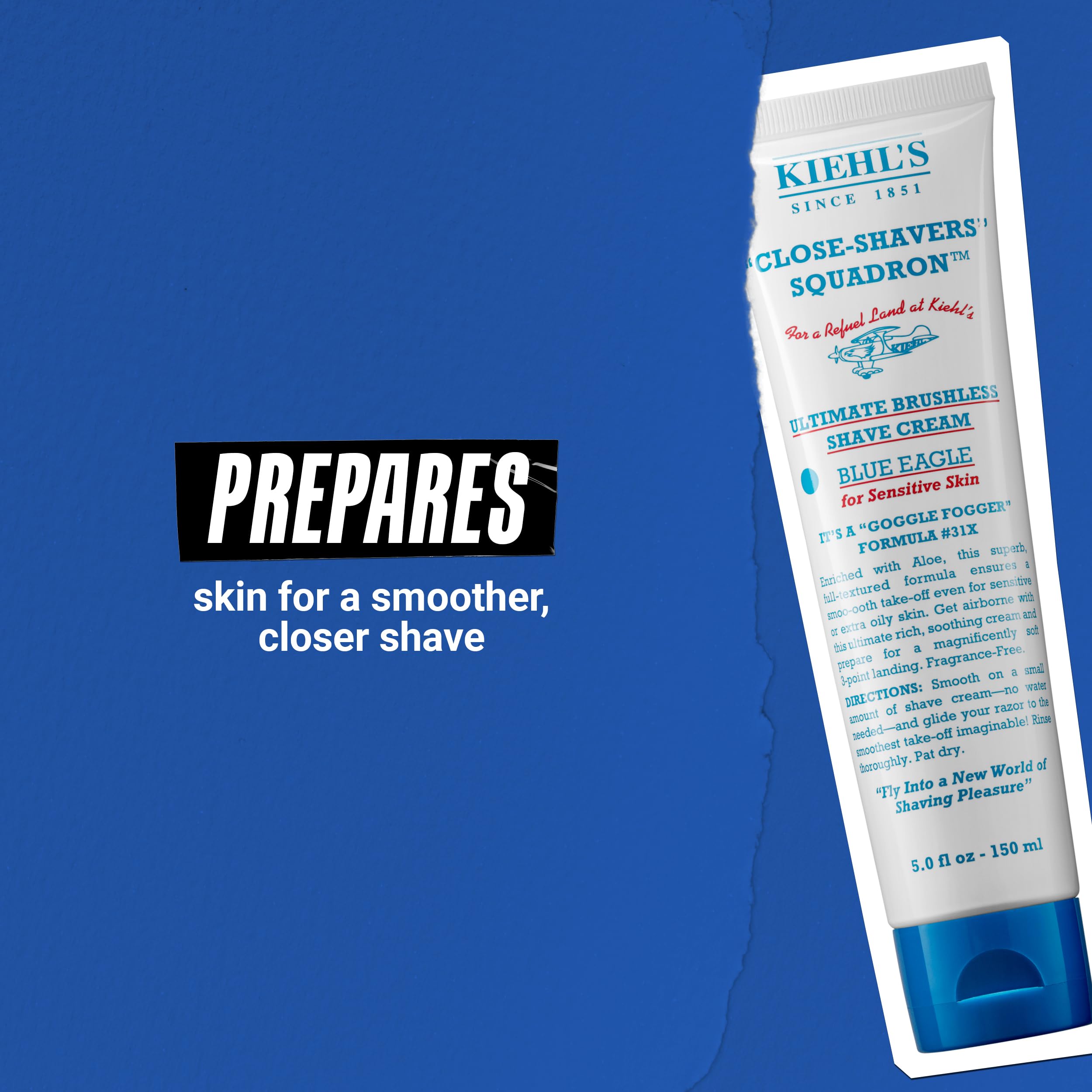 kiehl-s-ultimate-brushless-shave-cream-blue-eagle-unscented-for-sensitive-skin-5 image 4