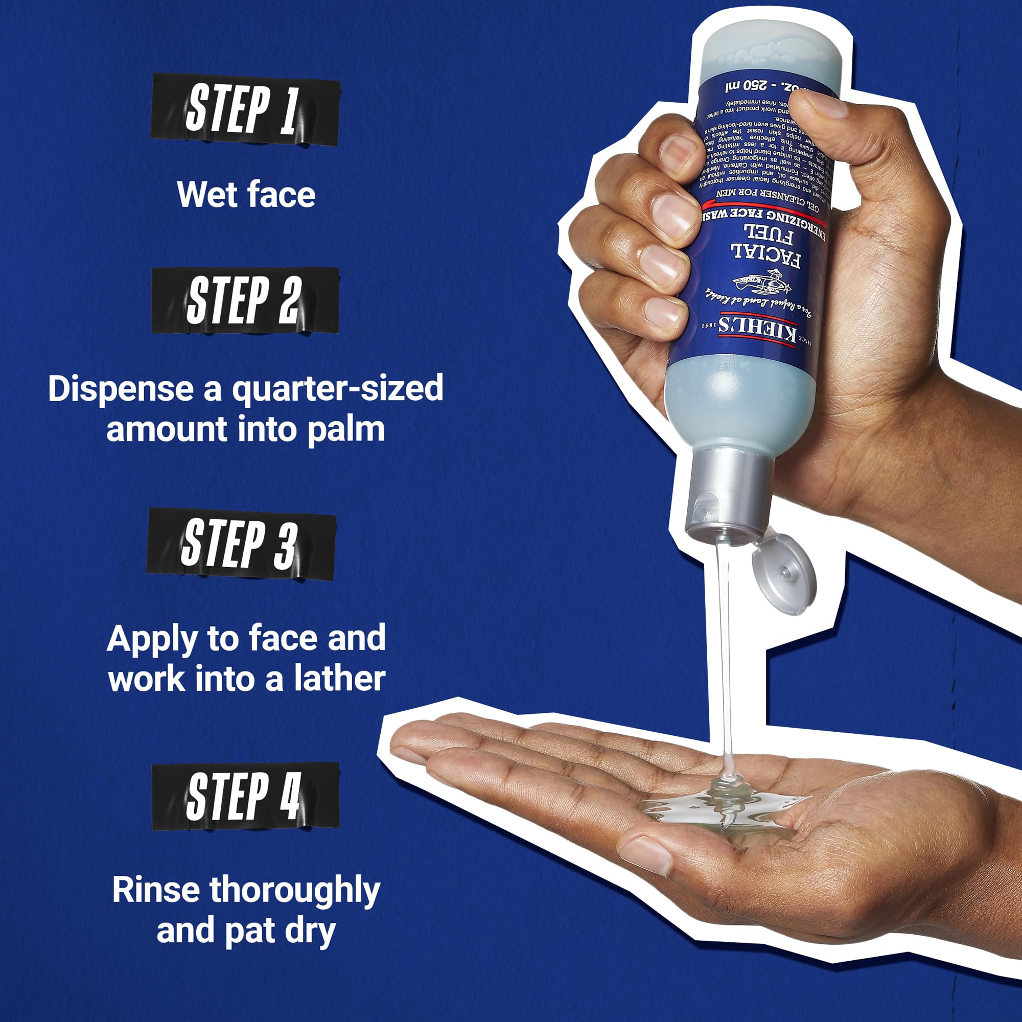 kiehl-s-facial-fuel-face-wash-refreshing-invigorating-men-s-gel-cleanser-with-ca image 6
