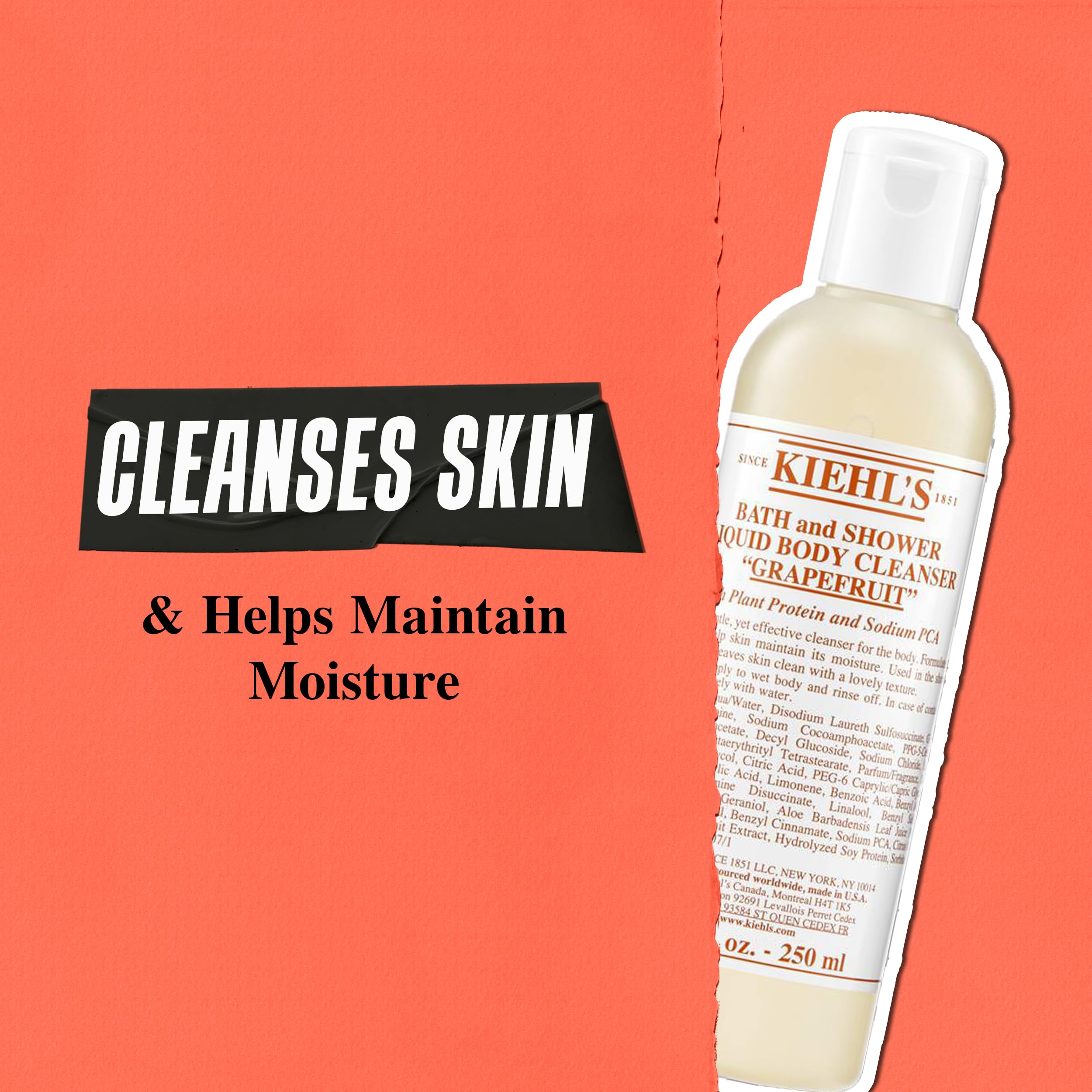 kiehl-s-grapefruit-liquid-body-cleanser-gentle-foaming-body-wash-refreshing-arom image 4