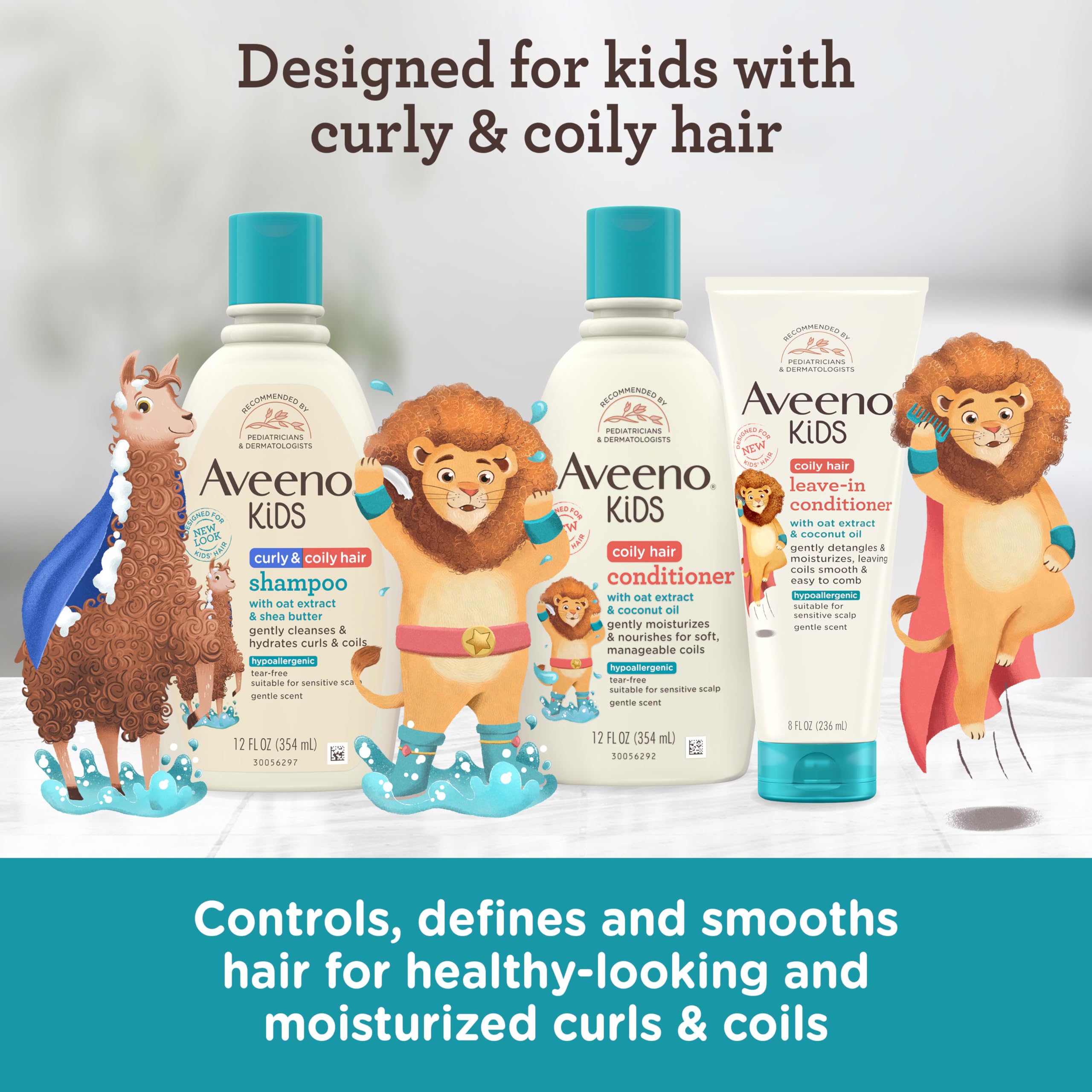 aveeno-kids-coily-hair-leave-in-conditioner-for-toddlers-hypoallergenic-detangle image 5