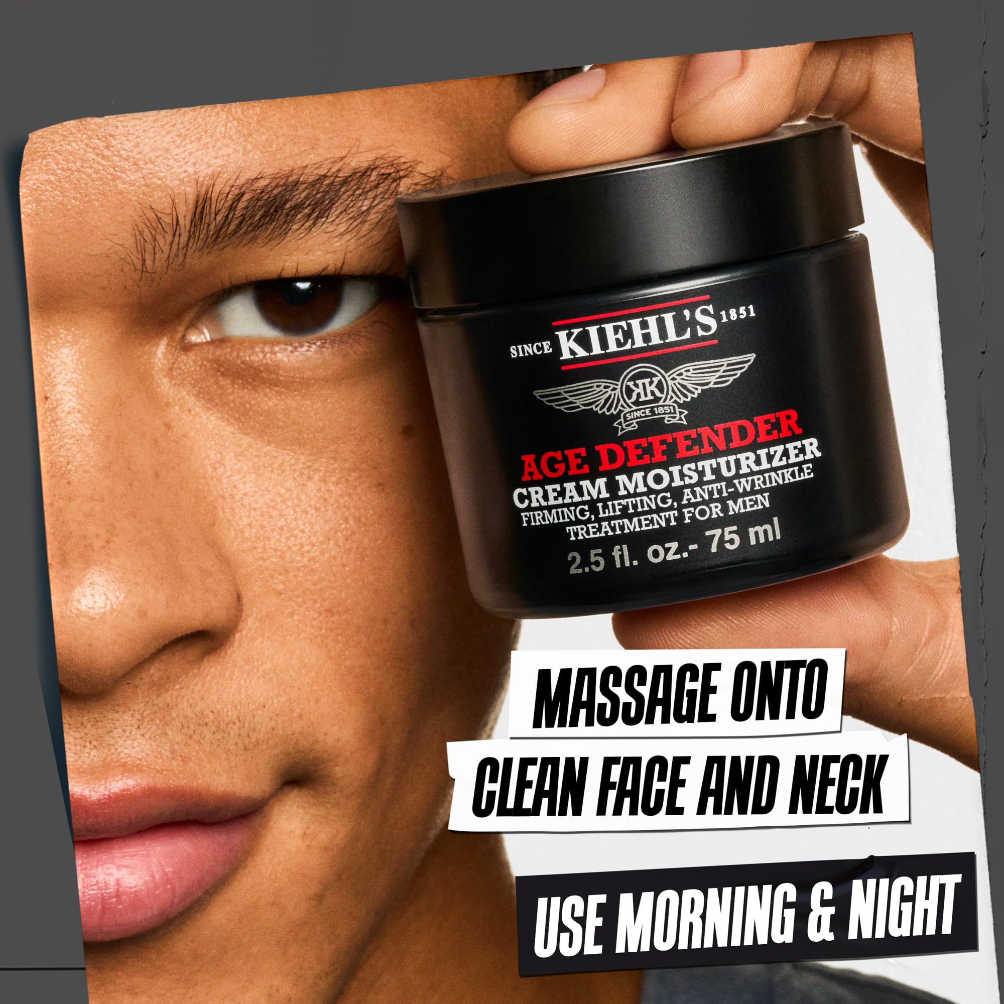 kiehl-s-age-defender-face-cream-for-men-firming-lifting-anti-aging-moisturizer-e image 6
