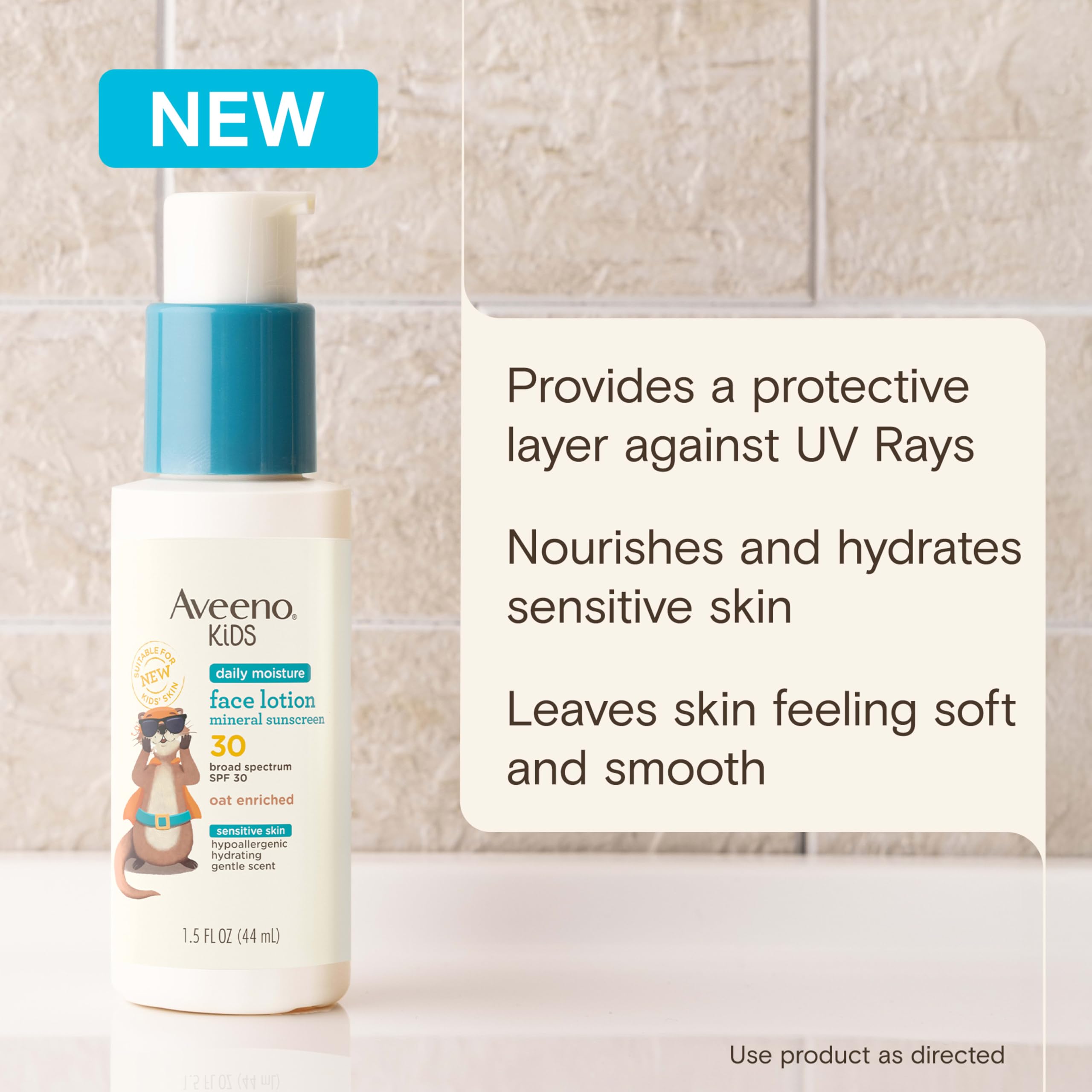 aveeno-kids-daily-moisture-face-lotion-mineral-sunscreen-spf-30-1-5-oz-oat-enric image 3