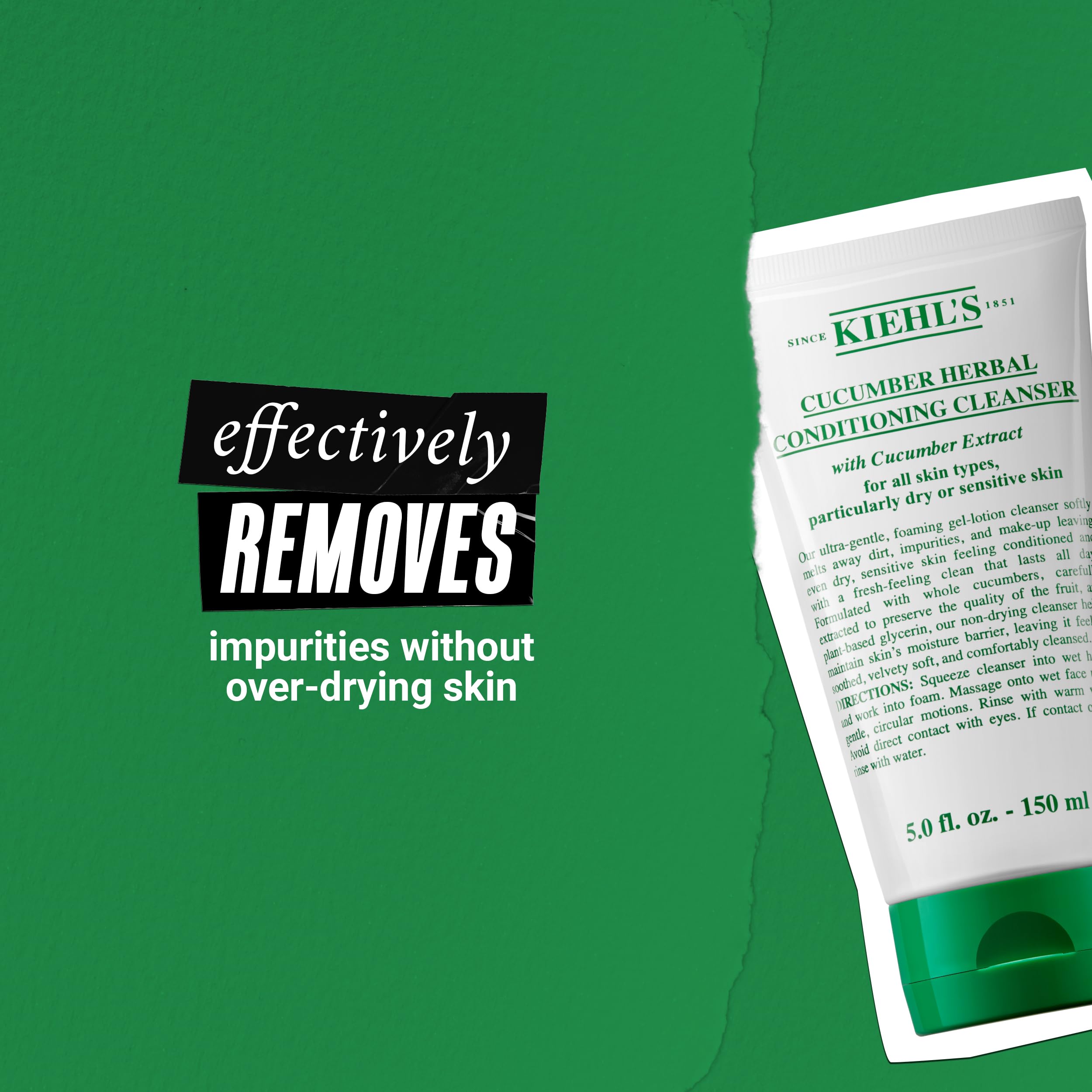 kiehl-s-cucumber-herbal-conditioning-cleanser-gentle-face-wash-for-dry-sensitive image 4