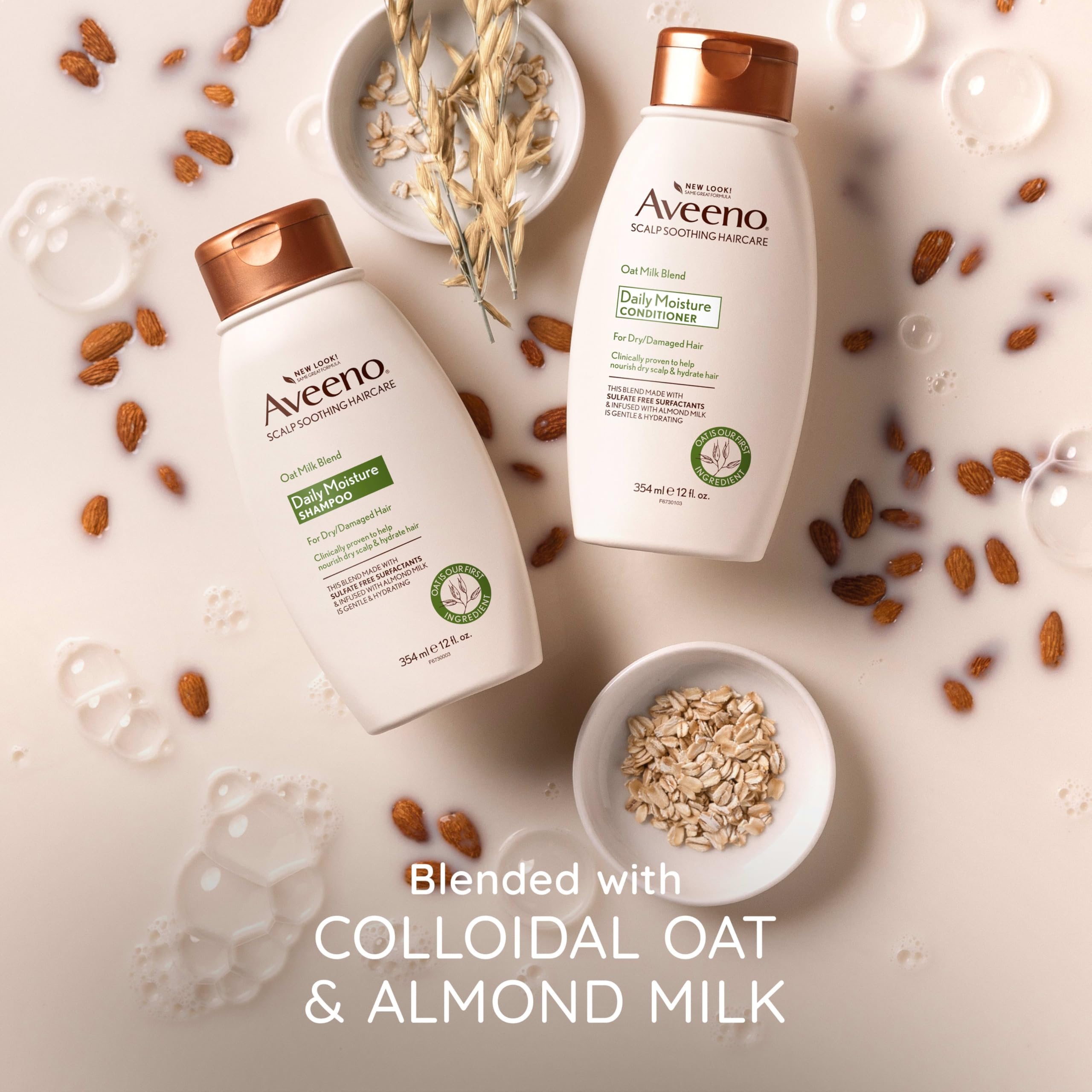 aveeno-oat-milk-blend-moisturizing-shampoo-ultra-hydrating-for-dry-damaged-hair- image 5