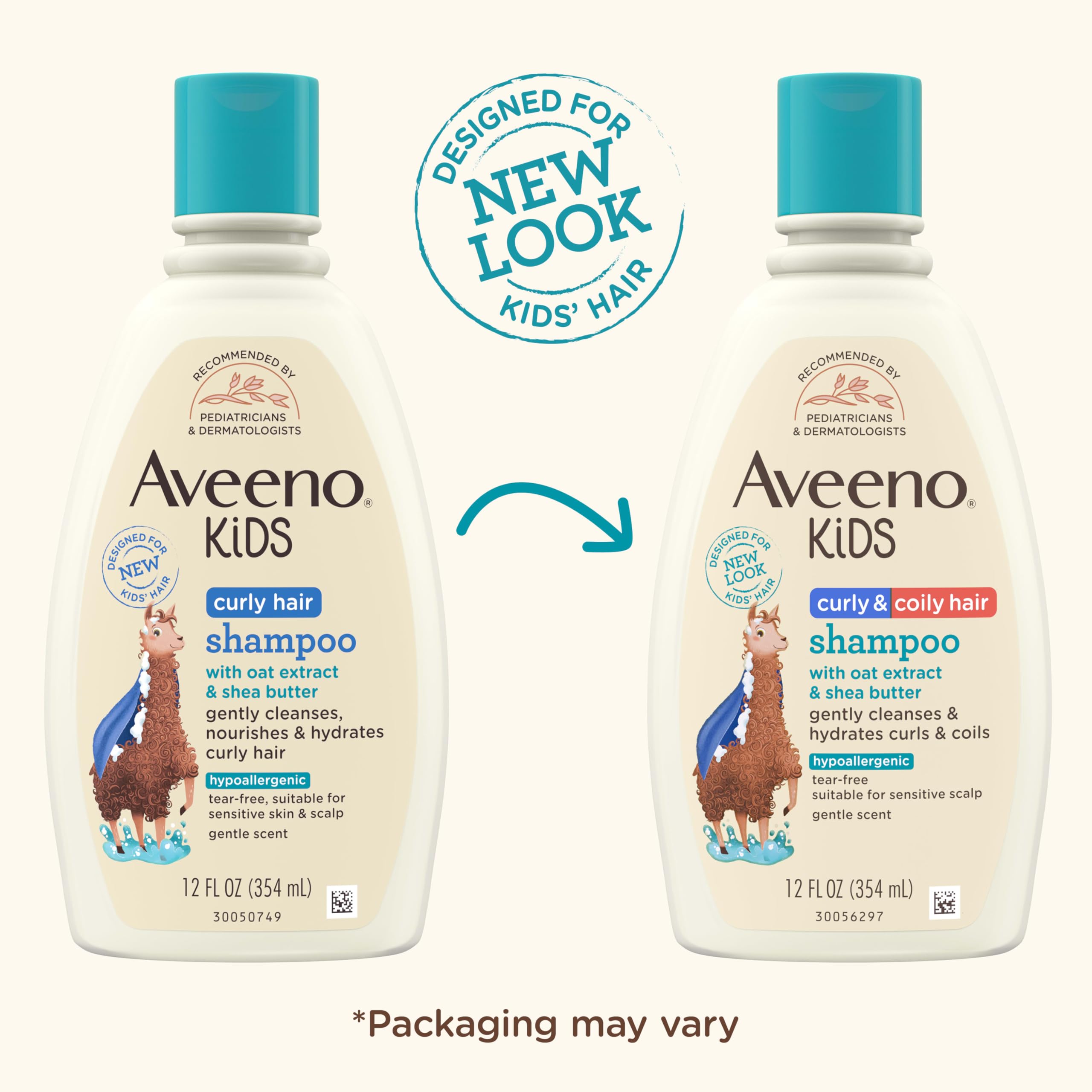 aveeno-kids-curly-coily-hair-shampoo-with-oat-extract-shea-butter-type-3-4-hair- image 2