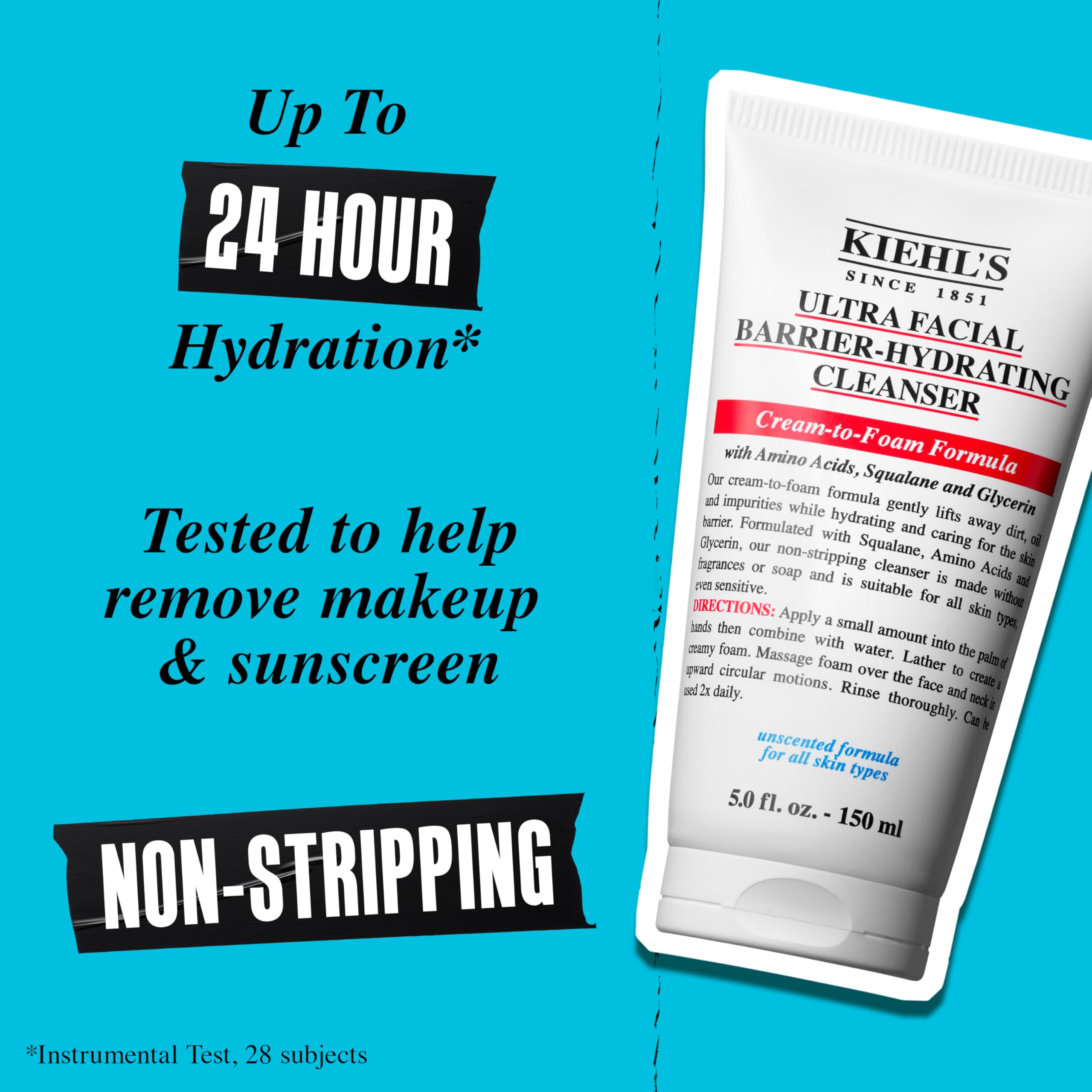 kiehl-s-ultra-facial-barrier-hydrating-cleanser-cream-to-foam-non-stripping-dail image 3