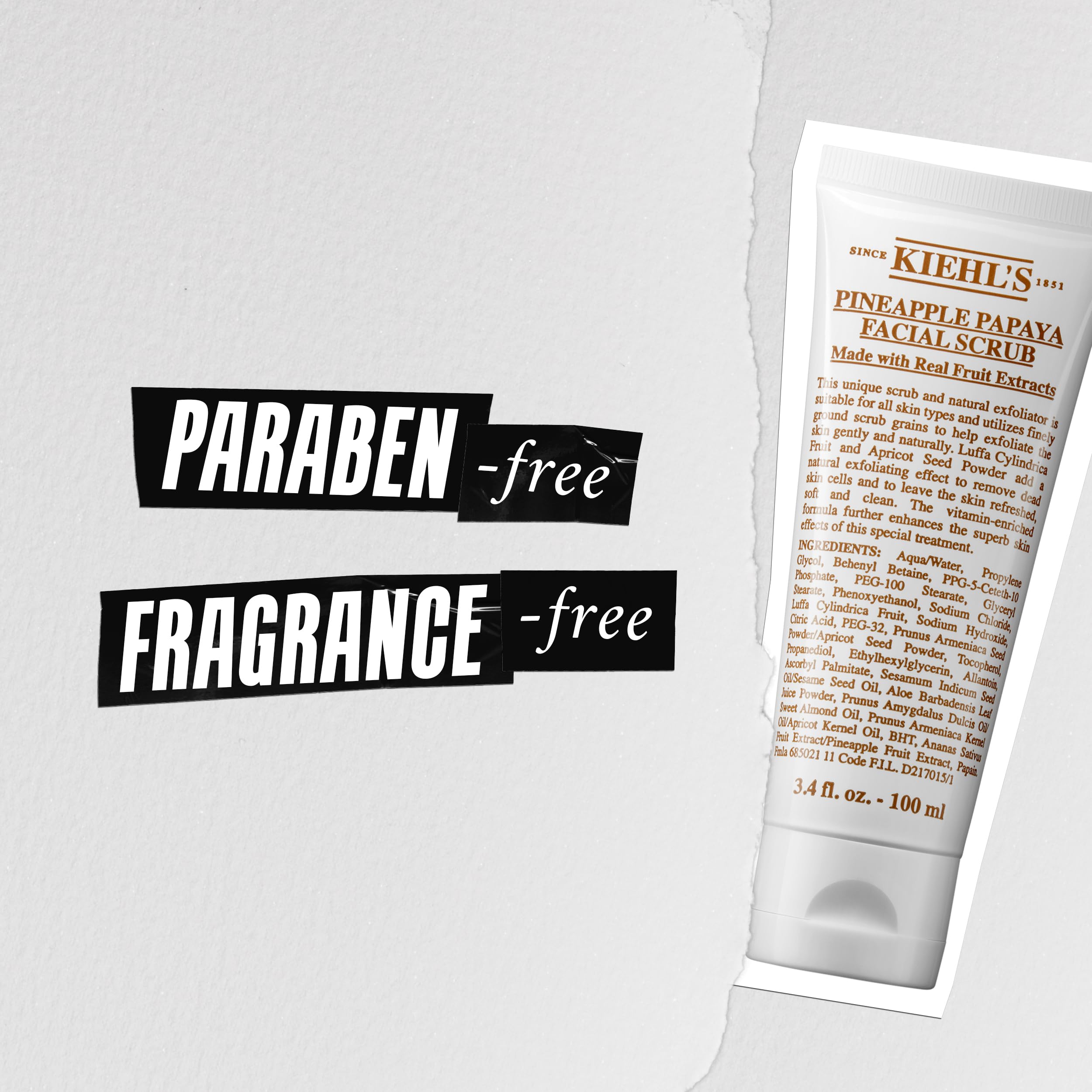kiehl-s-pineapple-papaya-facial-scrub-exfoliating-face-cleanser-with-luffa-cylin image 4
