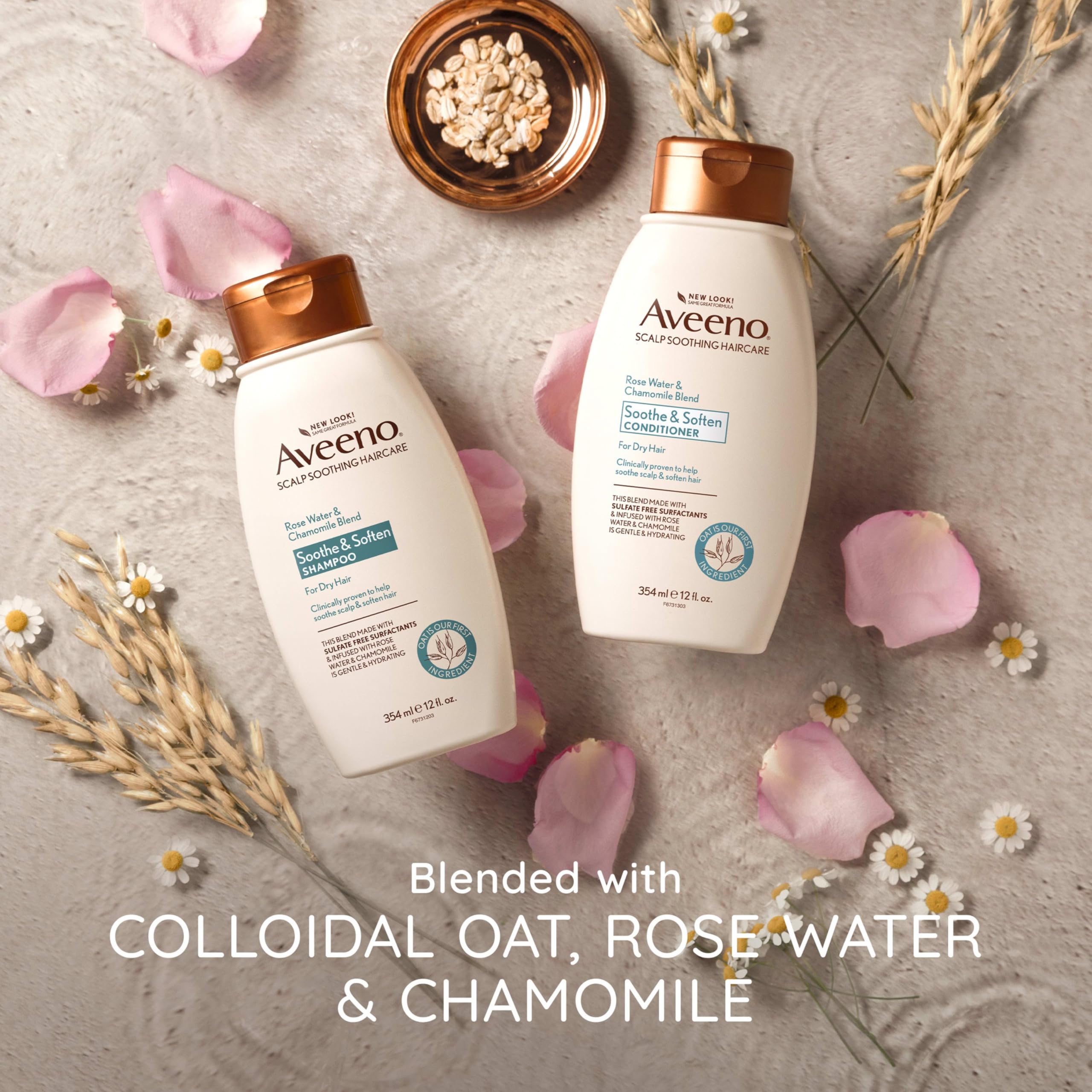 aveeno-rose-water-chamomile-conditioner-for-dry-hair-hydrating-12-fl-oz image 5