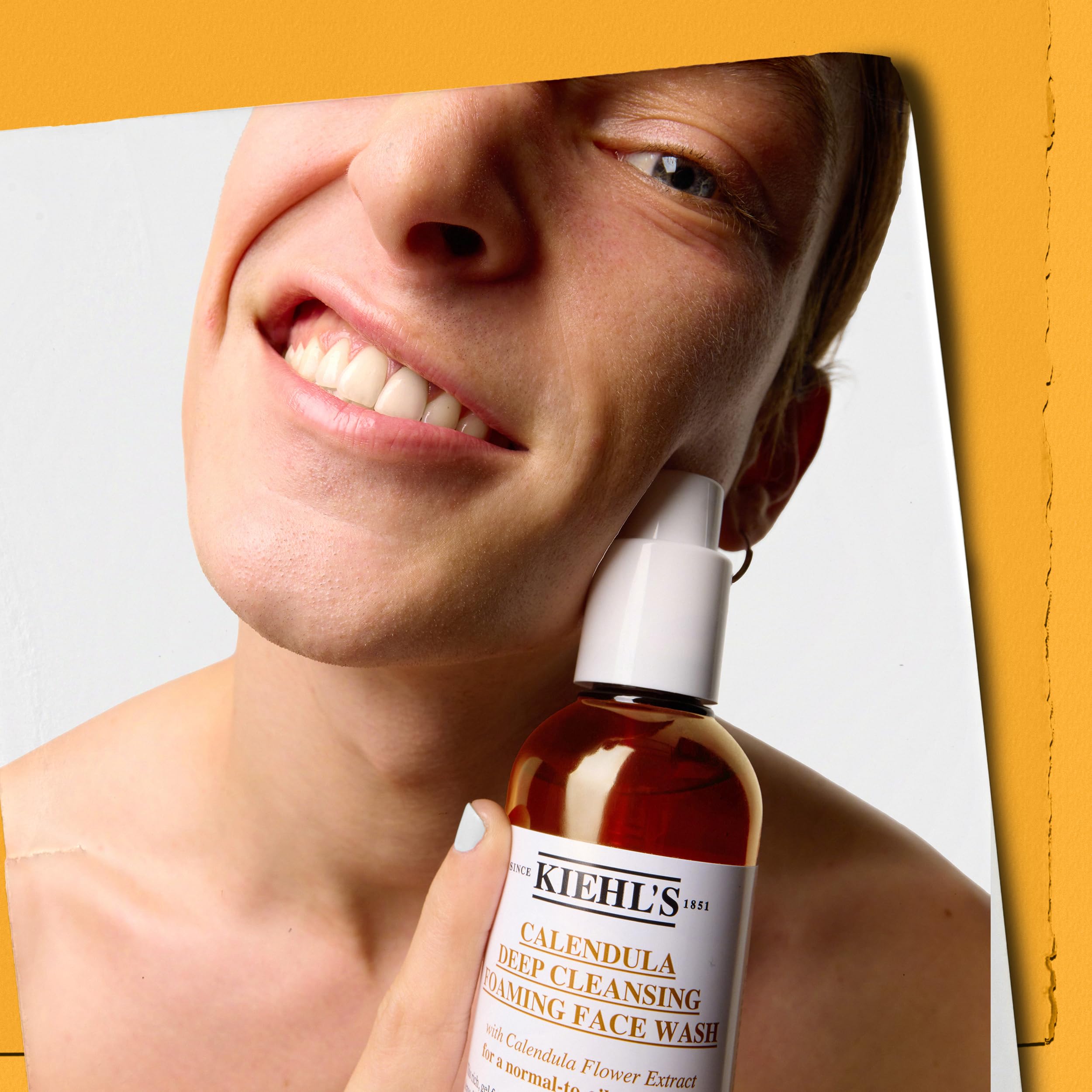 kiehl-s-calendula-deep-cleansing-face-wash-gentle-foaming-cleanser-for-normal-to image 6