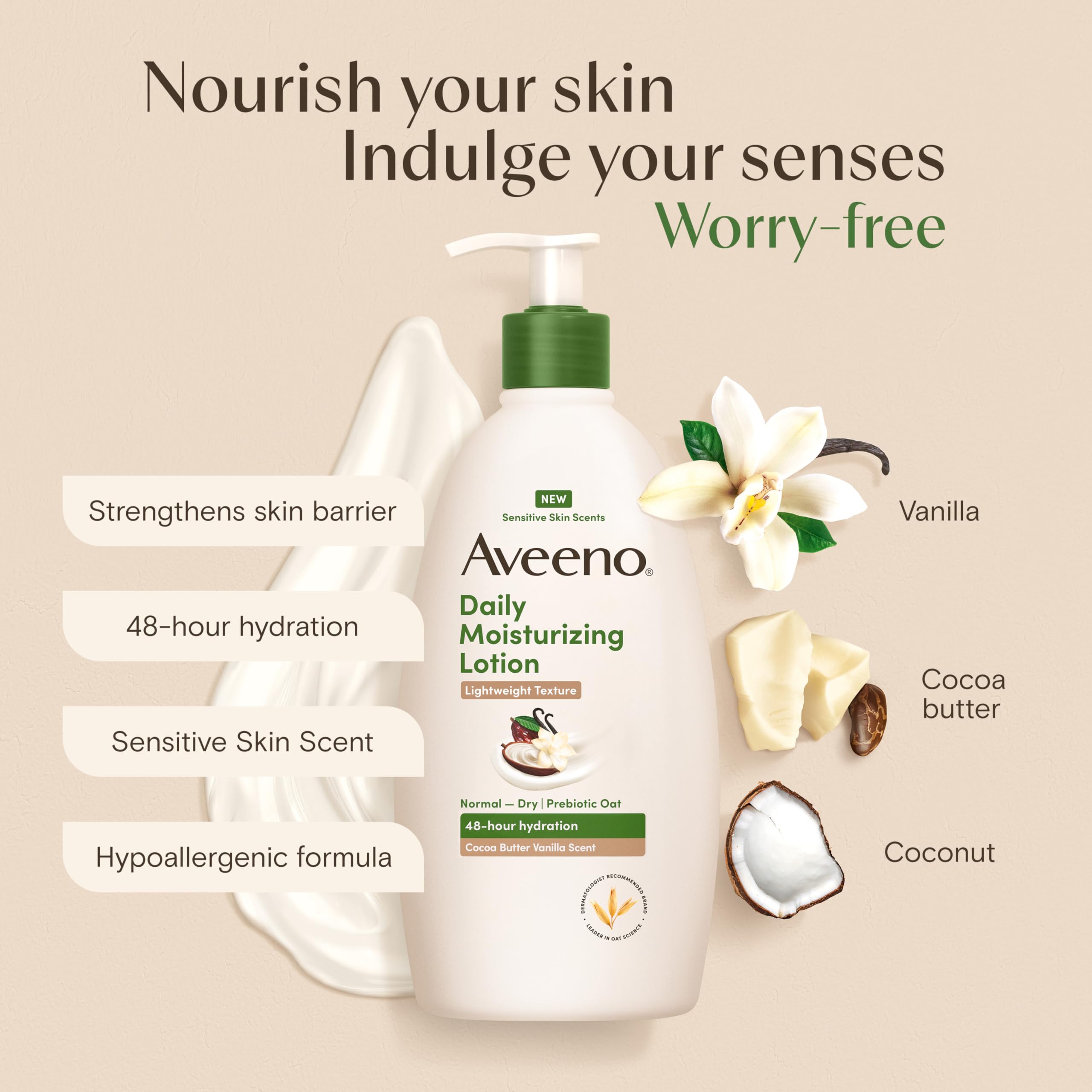 aveeno-daily-moisturizing-lotion-cocoa-butter-vanilla-scent-with-prebiotic-oat-l image 3