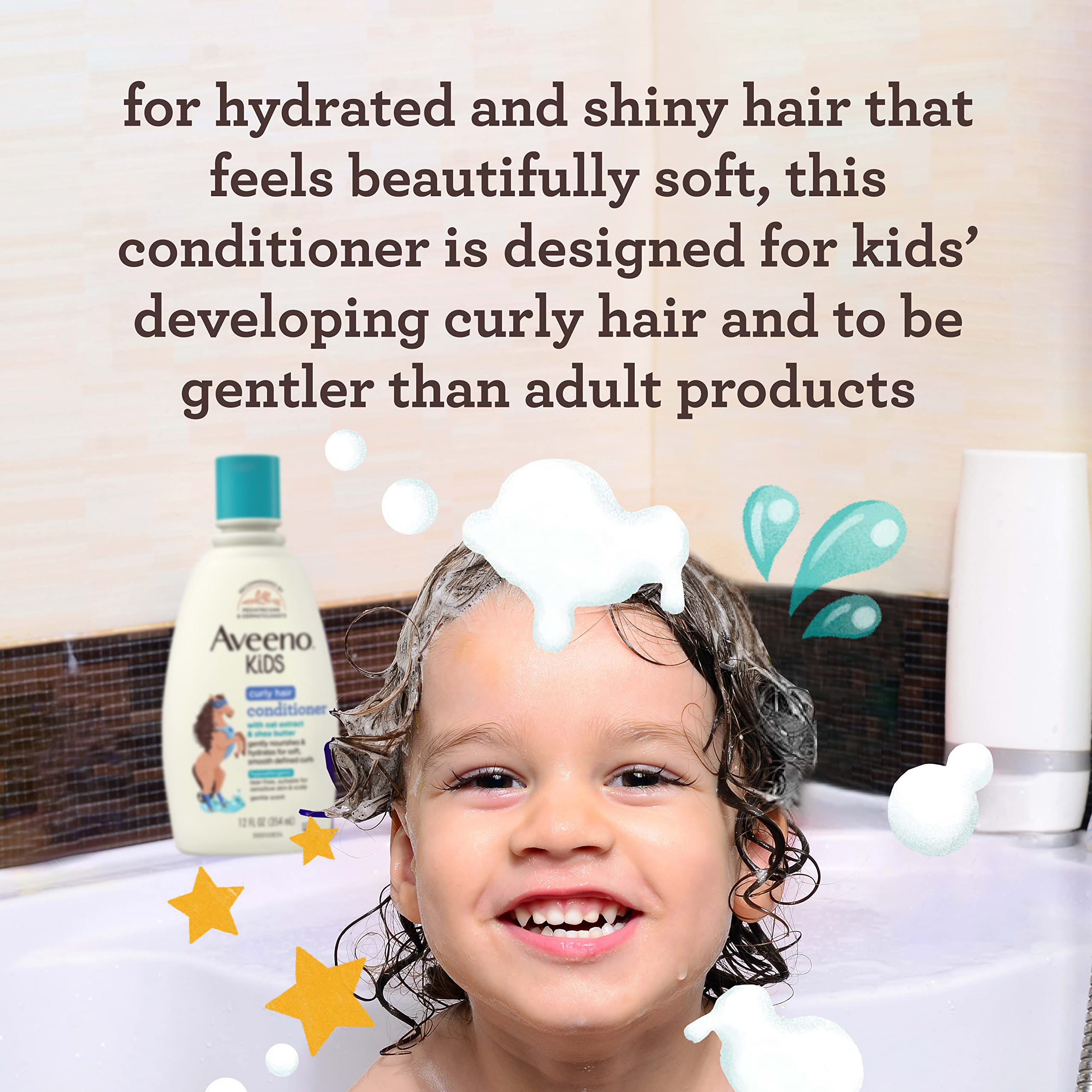 aveeno-kids-curly-hair-conditioner-with-oat-extract-shea-butter-12-fl-oz image 2