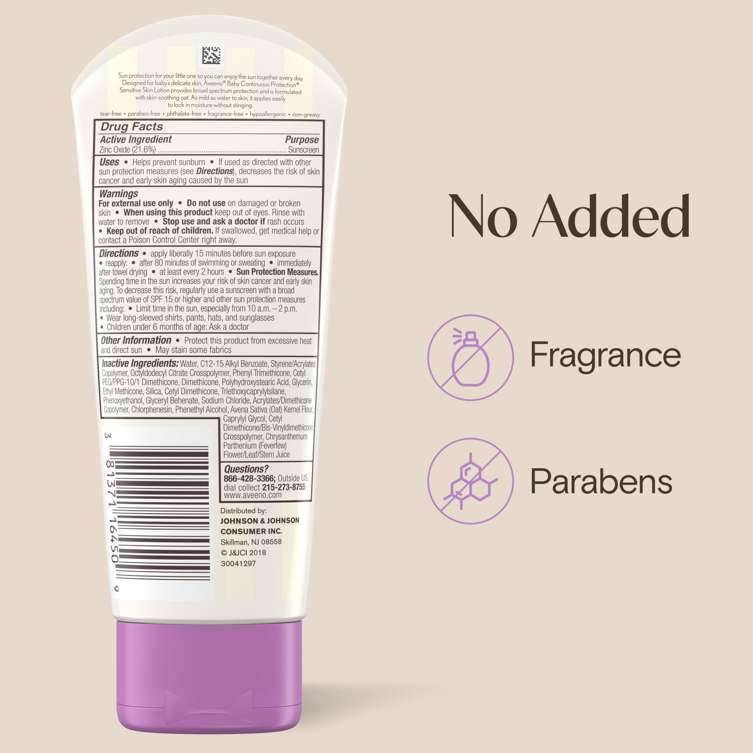 aveeno-baby-continuous-protection-zinc-oxide-spf-50-mineral-sunscreen-for-sensit image 8