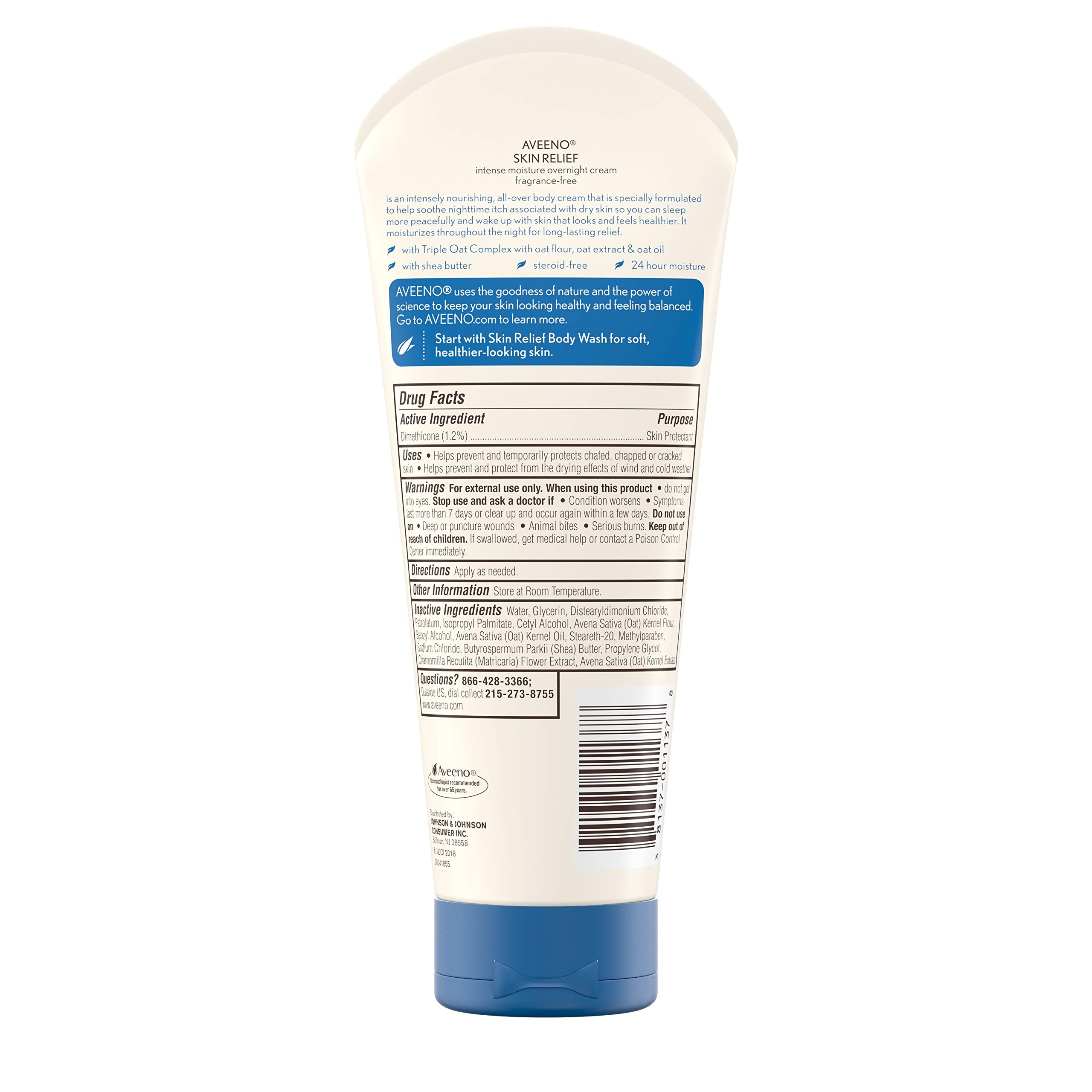 aveeno-skin-relief-overnight-intense-moisture-cream-with-triple-oat-complex-shea image 2