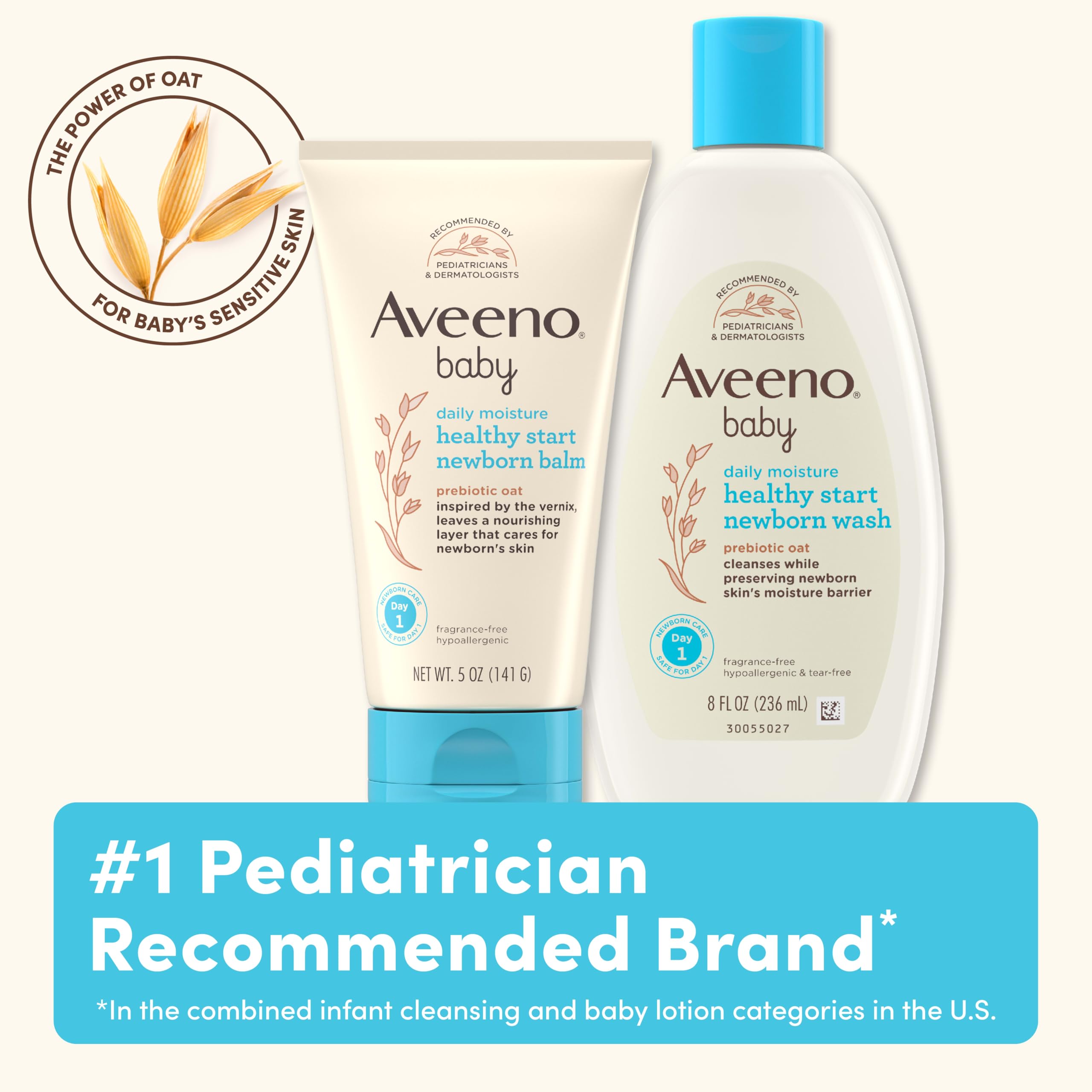 aveeno-baby-healthy-start-nourishing-newborn-wash-prebiotic-oat-tear-free-8-fl-o image 7