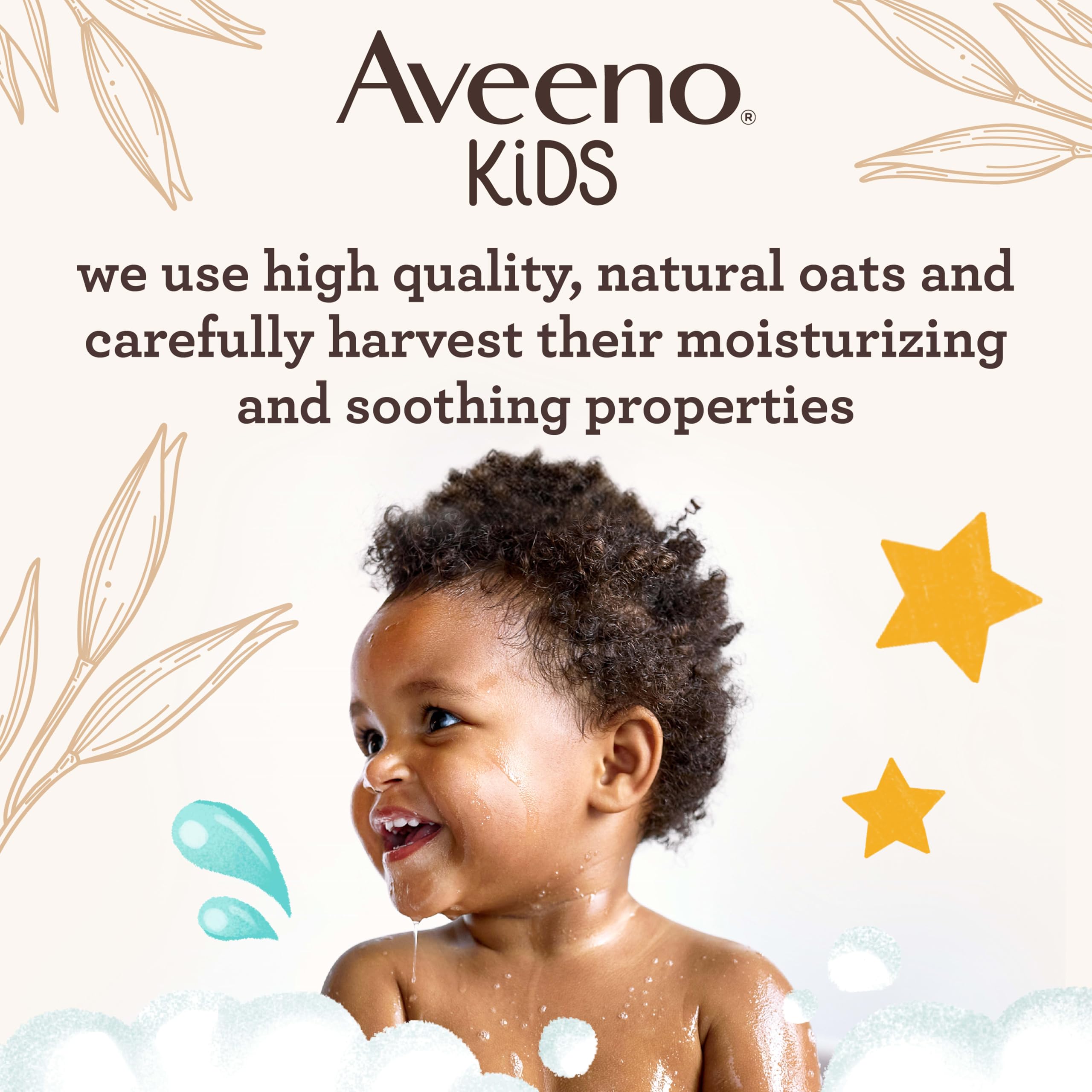 aveeno-kids-bubble-bath-sensitive-skin-19-2-oz-gentle-oat-extract-formula-parabe image 4