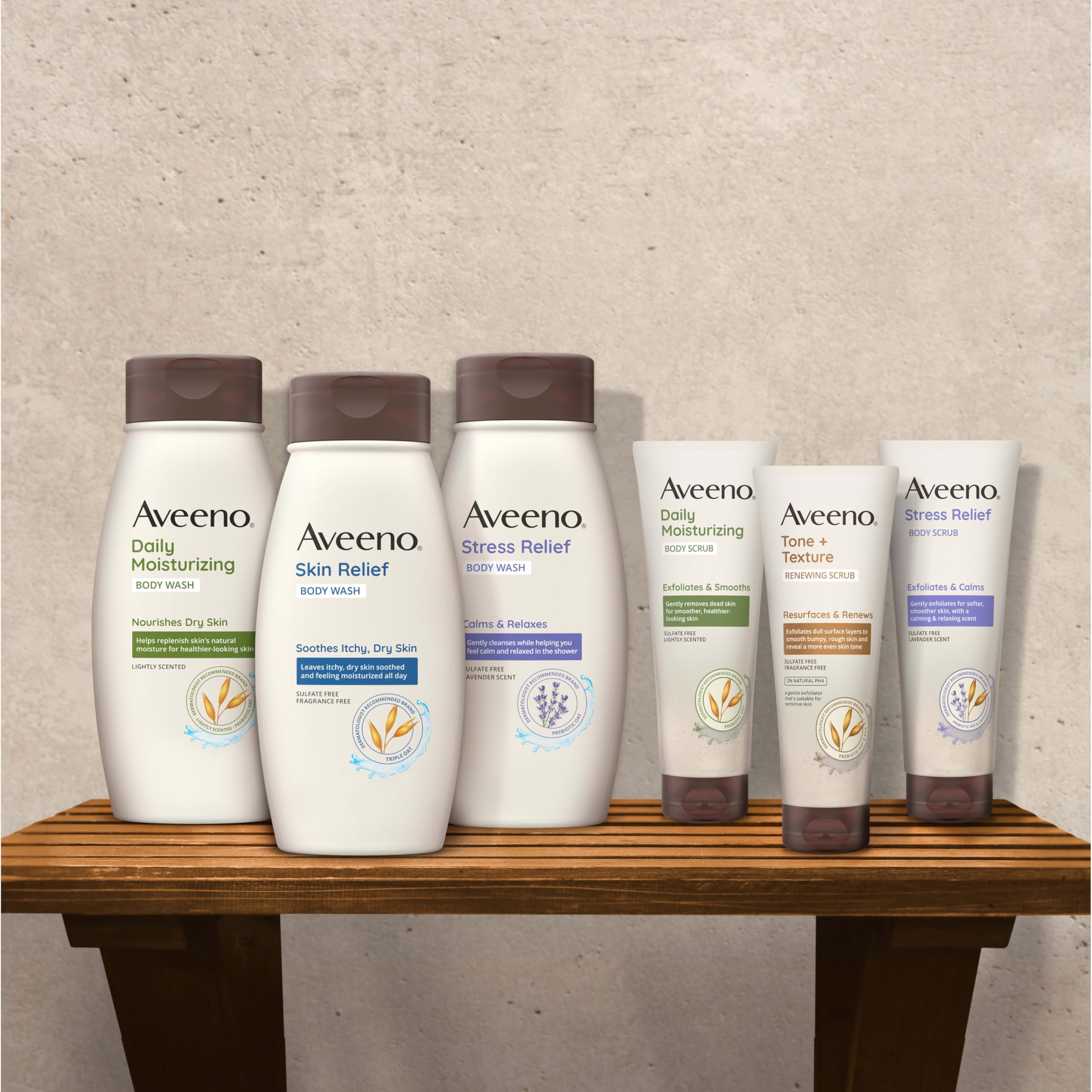 aveeno-stress-relief-body-wash-with-prebiotic-oat-lavender-soap-free-twin-pack-2 image 6