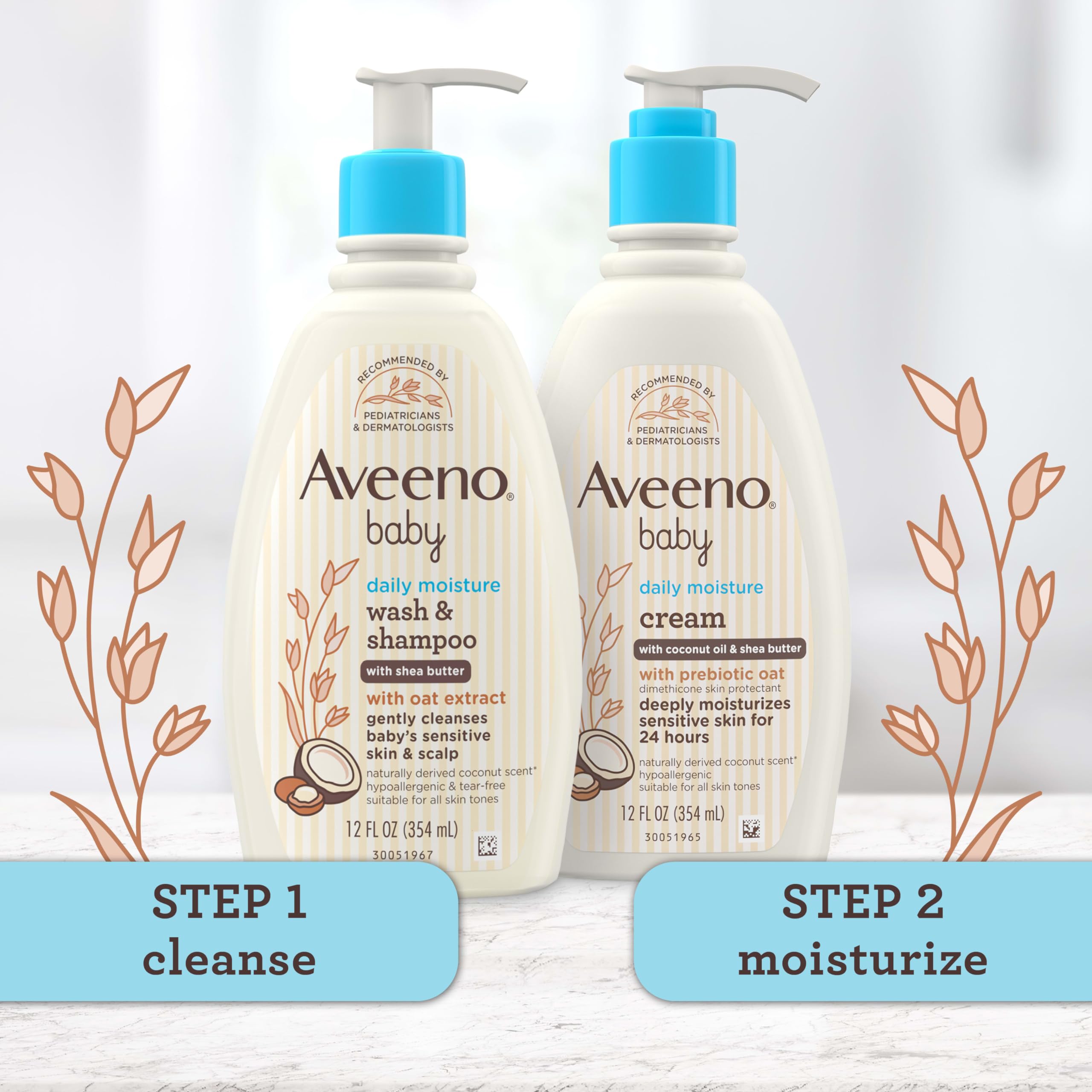 aveeno-baby-daily-moisturizing-2-in-1-wash-shampoo-gentle-coconut-scent-12-fl-oz image 5
