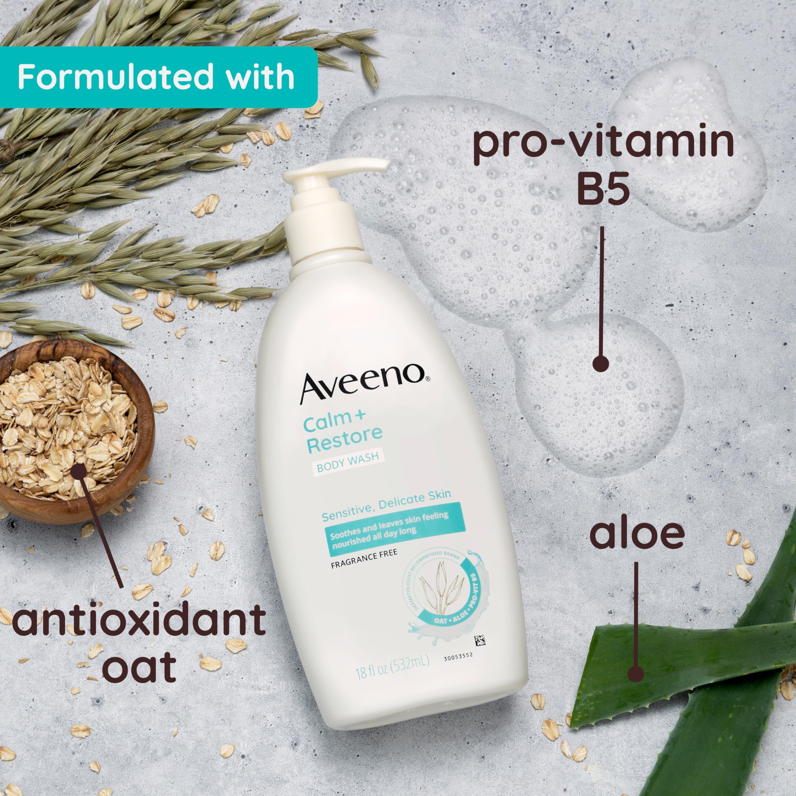 aveeno-calm-restore-daily-body-wash-for-sensitive-skin-with-oat-aloe-pro-vitamin image 4