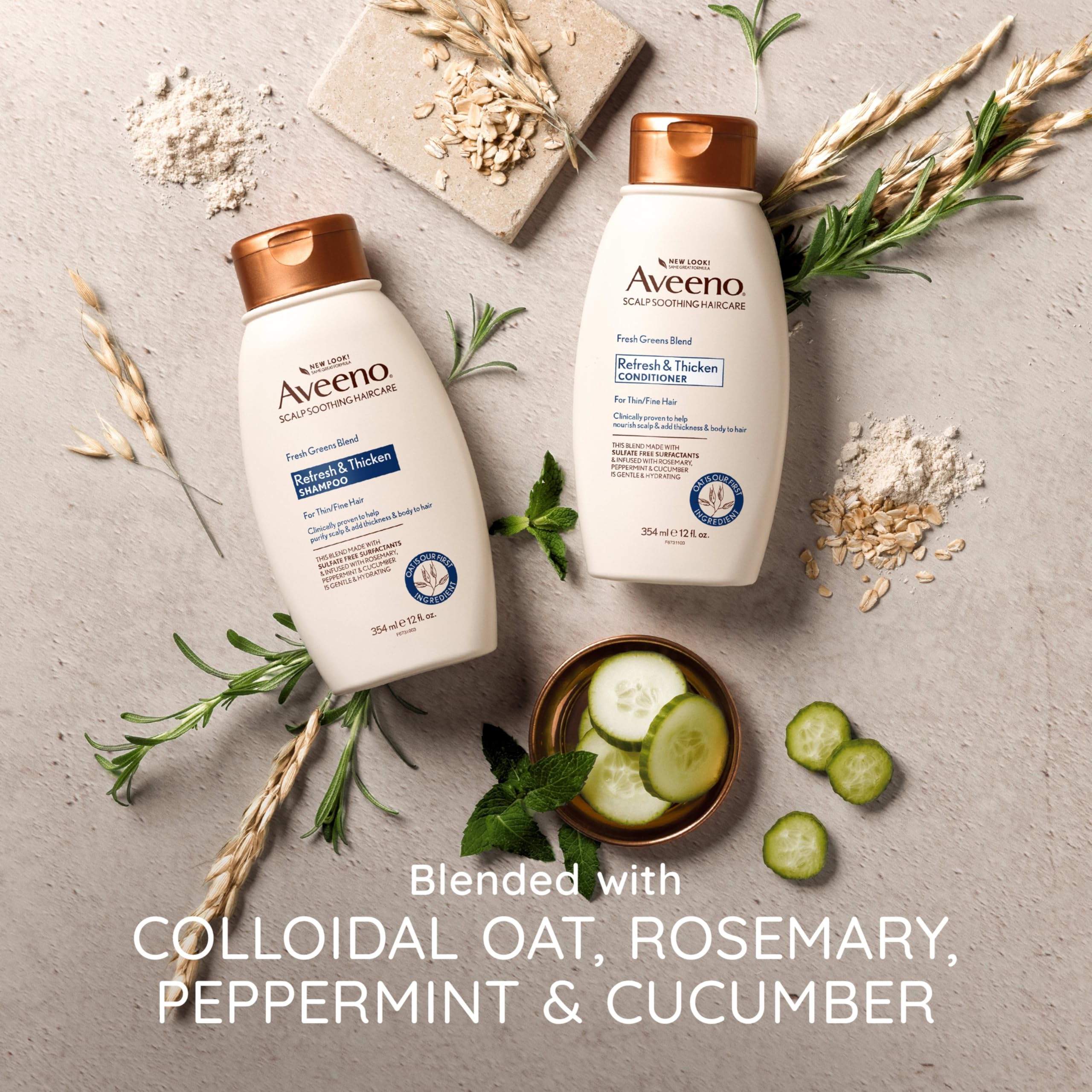 aveeno-fresh-greens-blend-natural-volumizing-shampoo-with-cucumber-rosemary-for- image 5