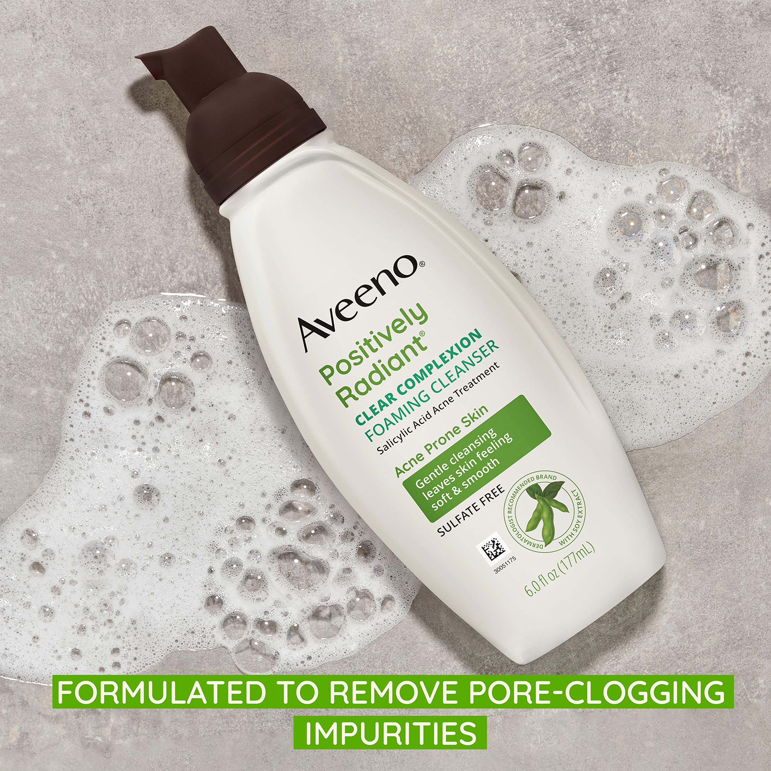 aveeno-clear-complexion-foaming-oil-free-facial-cleanser-with-salicylic-acid-6-f image 4