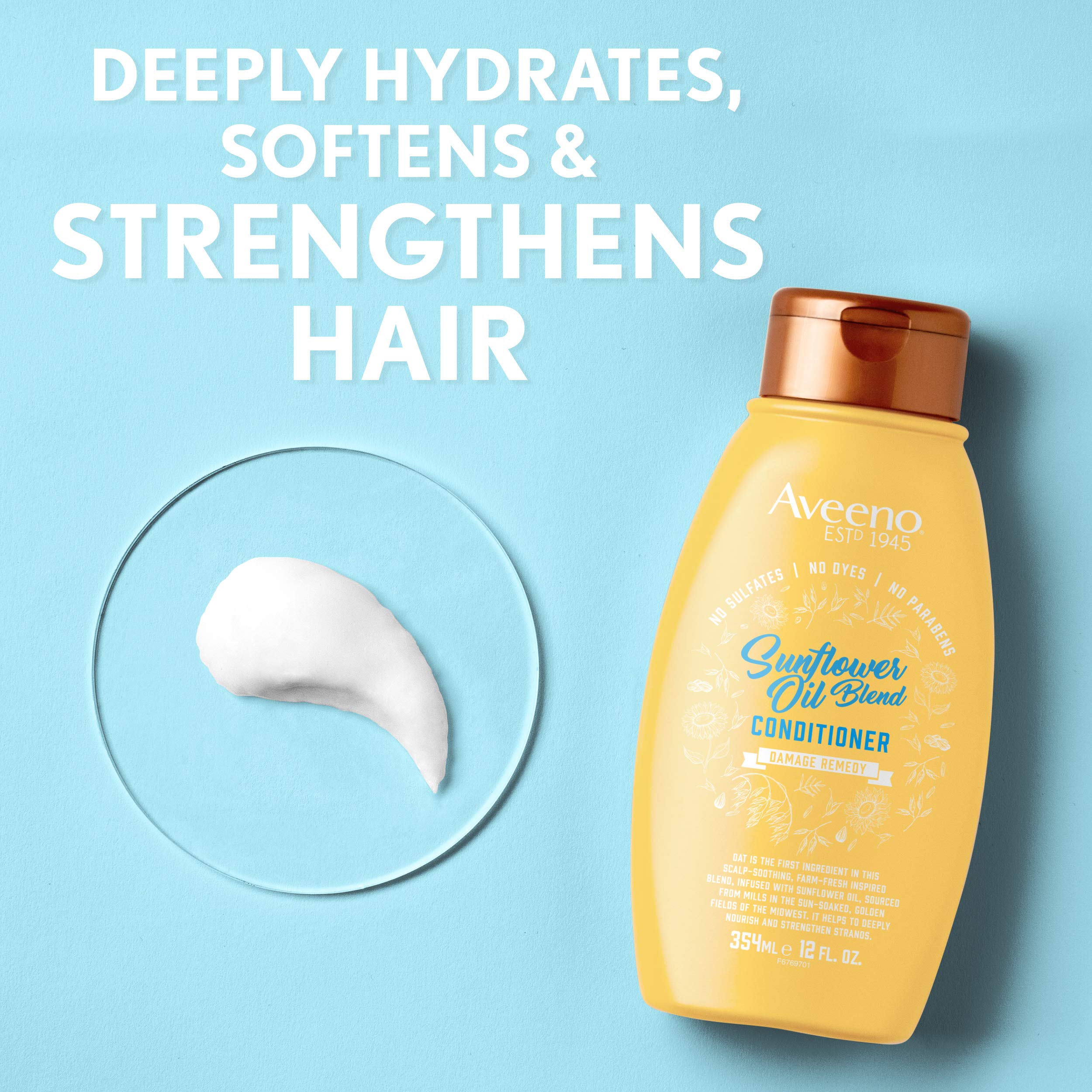 aveeno-sunflower-oil-blend-conditioner-for-dry-damaged-hair-dye-free-paraben-fre image 5
