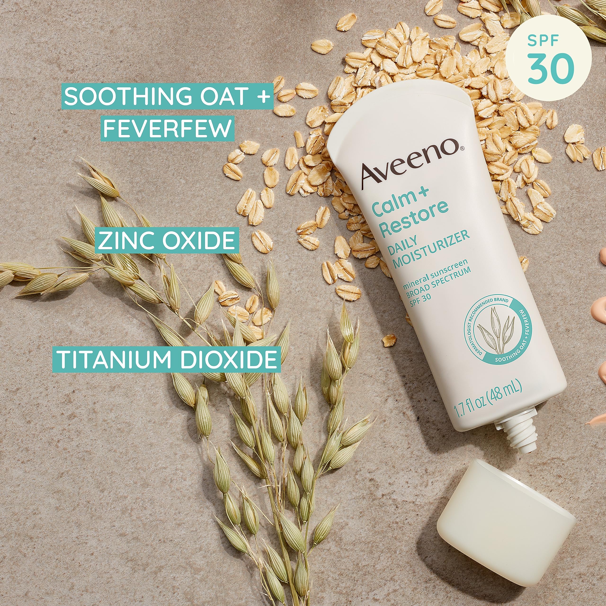 aveeno-calm-restore-daily-moisturizer-with-mineral-sunscreen-spf-30-broad-spectr image 4