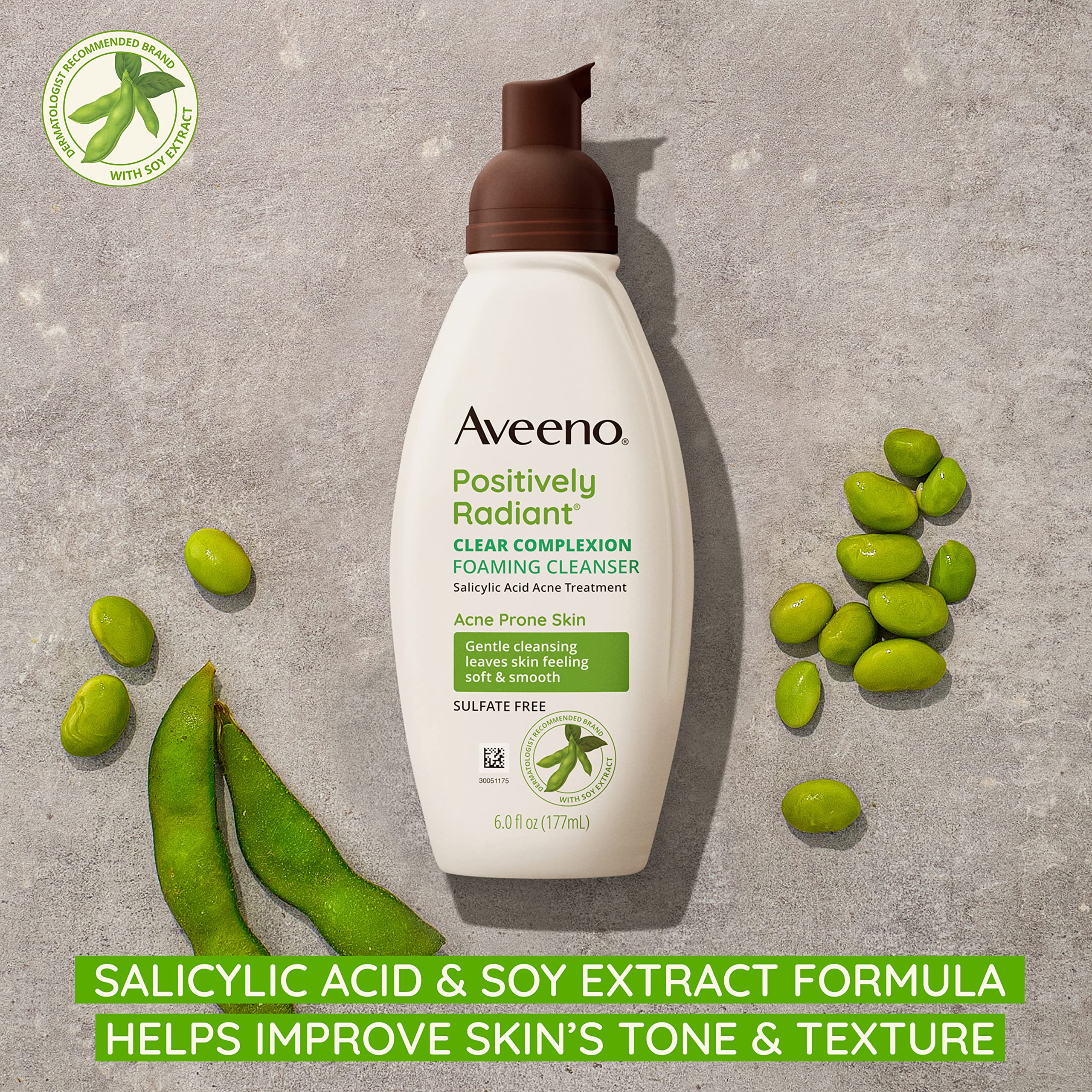 aveeno-clear-complexion-foaming-oil-free-facial-cleanser-with-salicylic-acid-6-f image 2