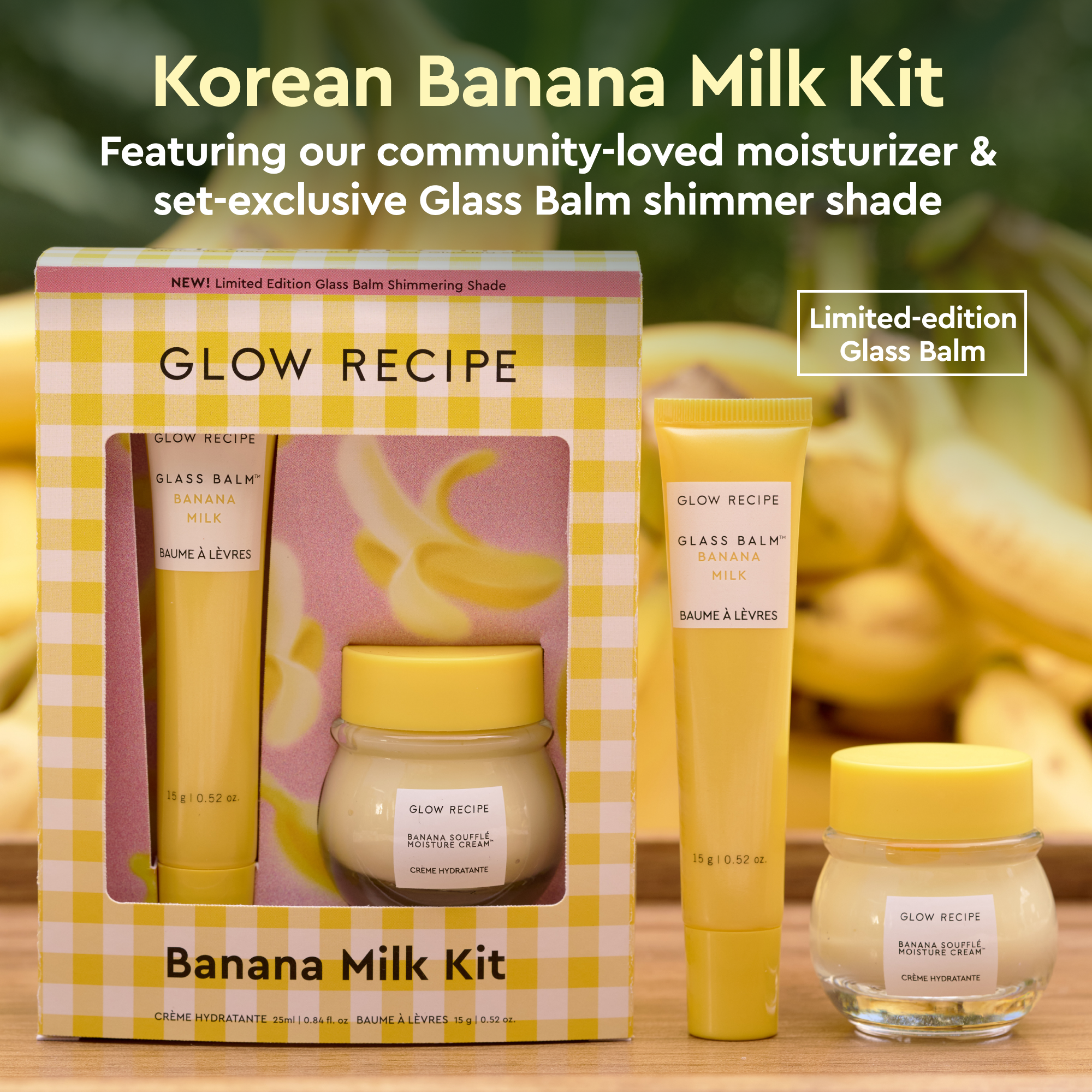 glow-recipe-banana-moisturizing-cream-shimmer-lip-treatment-duo image 2
