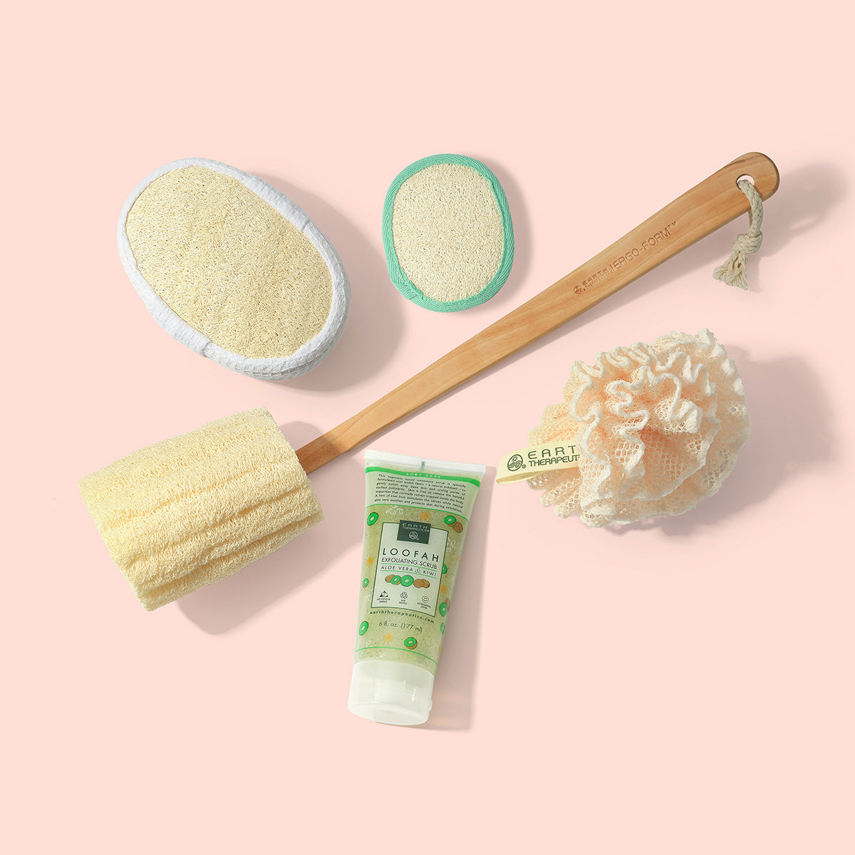 earth-therapeutics-super-loofah-exfoliating-mesh-sponge image 3