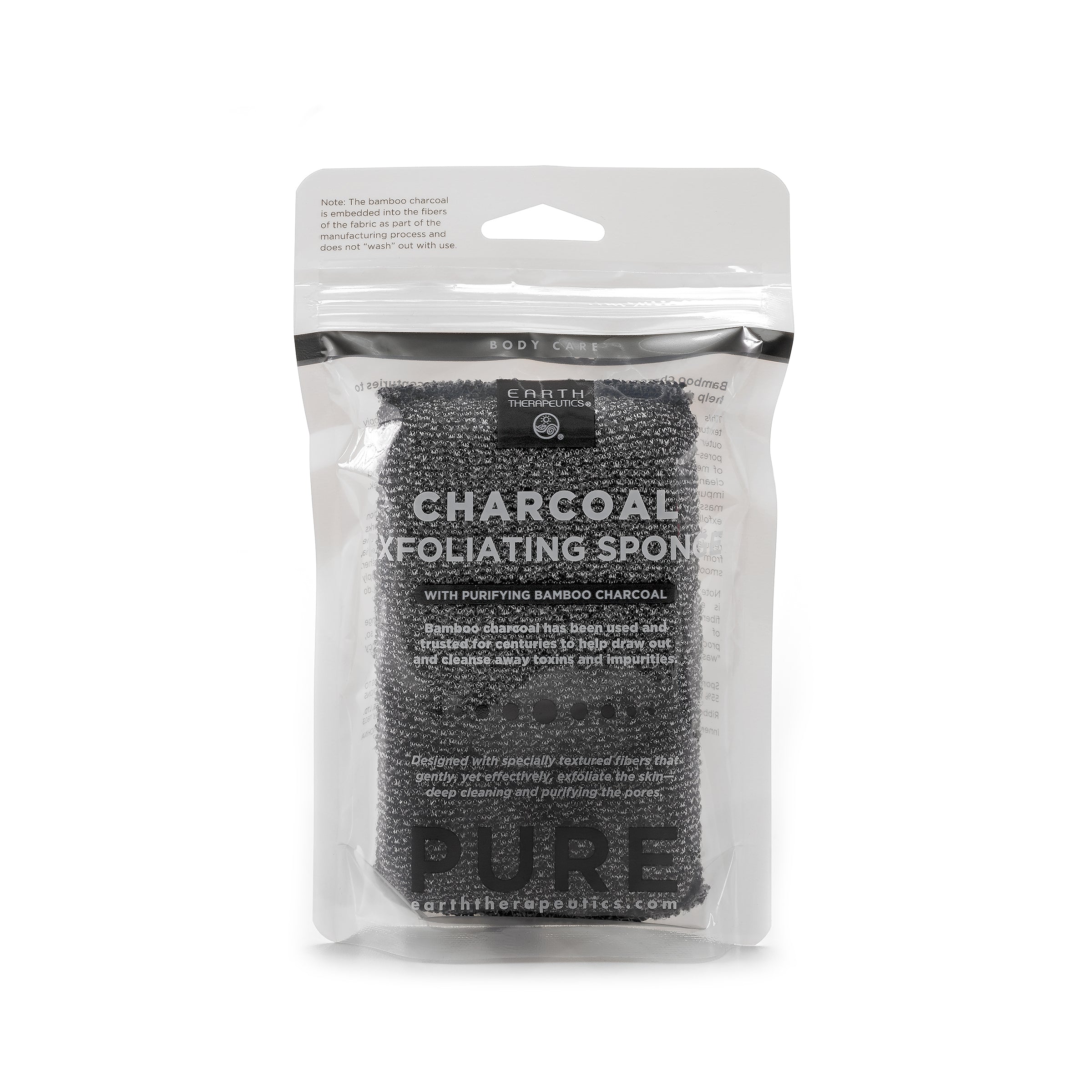 earth-therapeutics-charcoal-exfoliating-sponge-rectangular image 2
